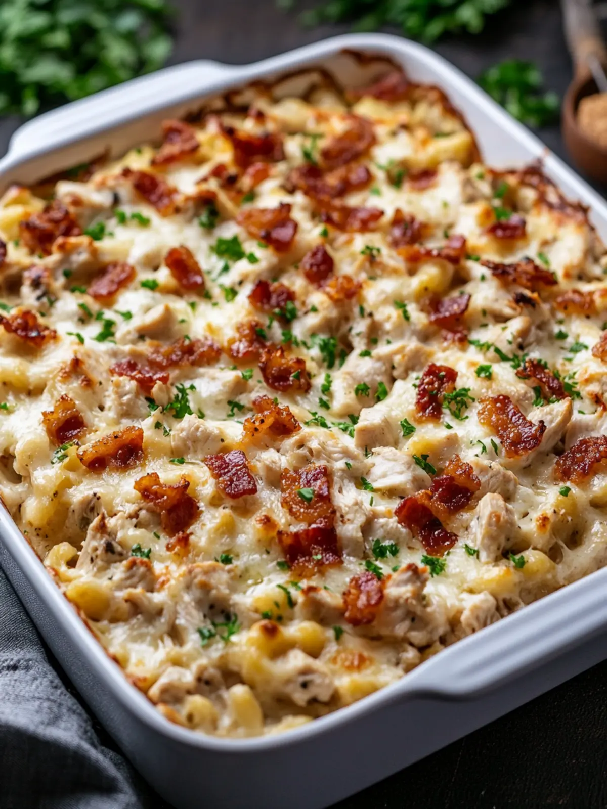 Chicken Bacon Ranch Casserole