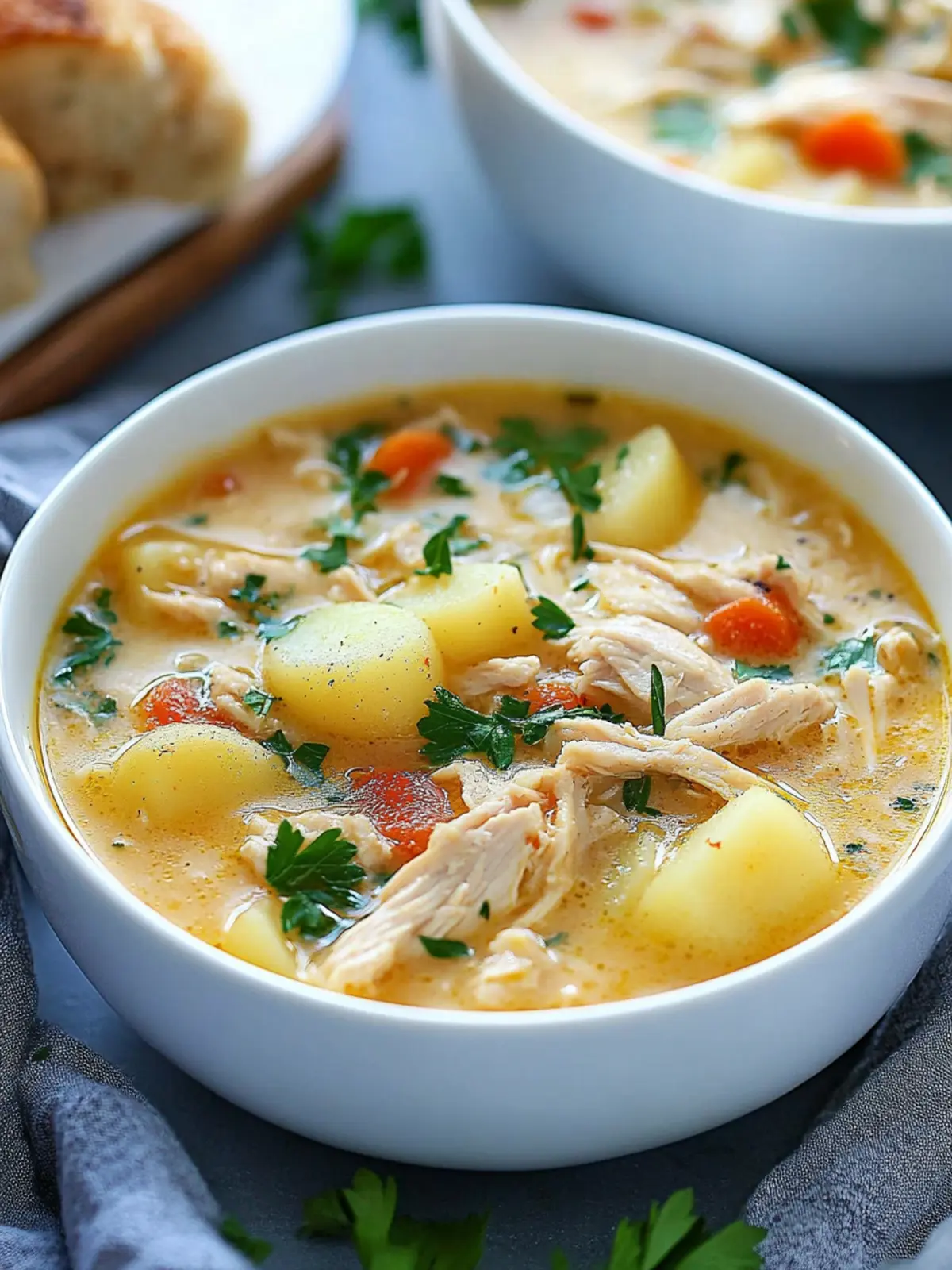 Slow Cooker Crack Chicken Potato Soup