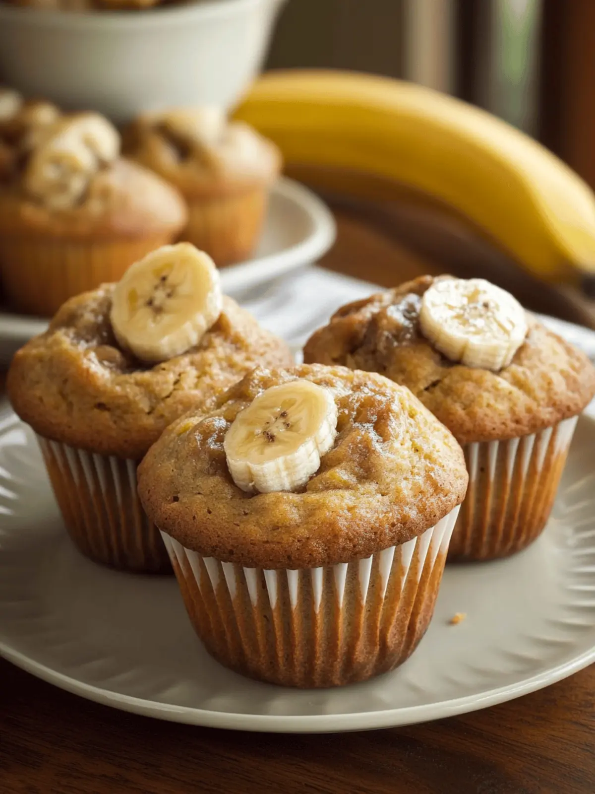 moist banana muffins
