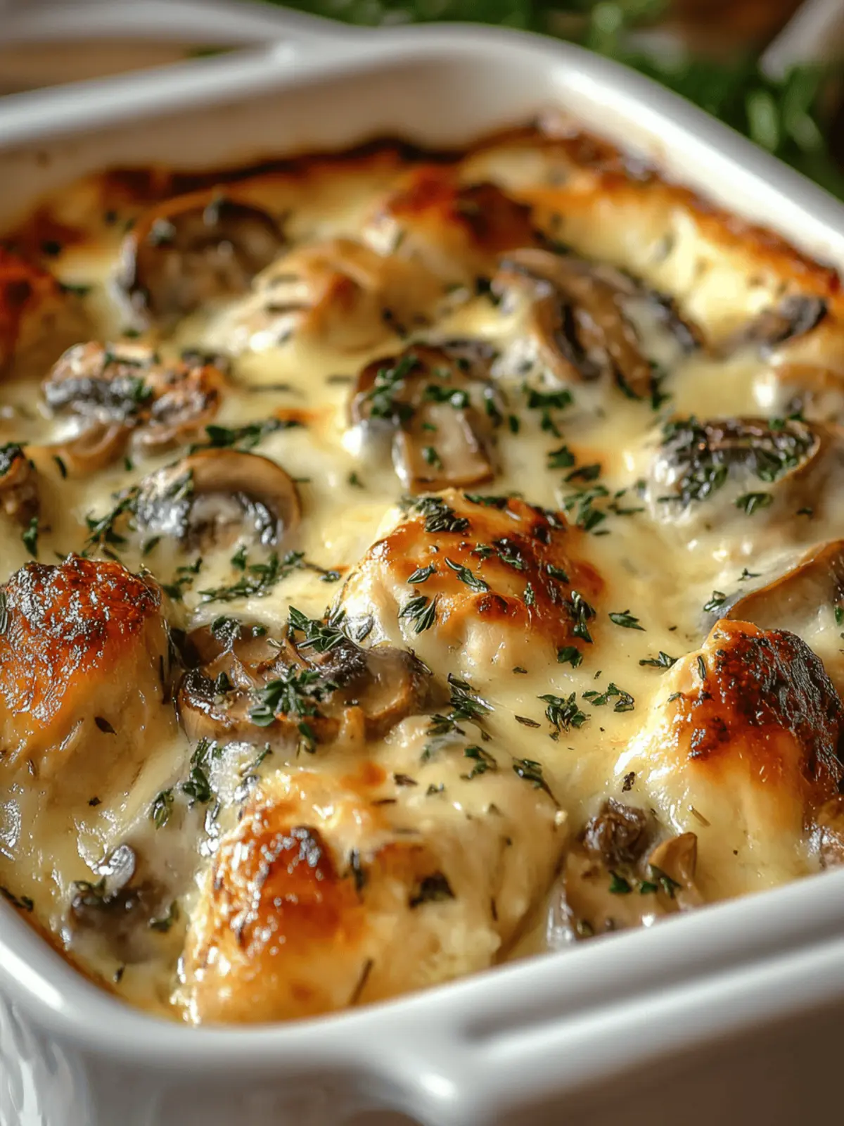 Garlic Mushroom Chicken Casserole That Comforts Your Soul 3 Garlic Mushroom Chicken Casserole
