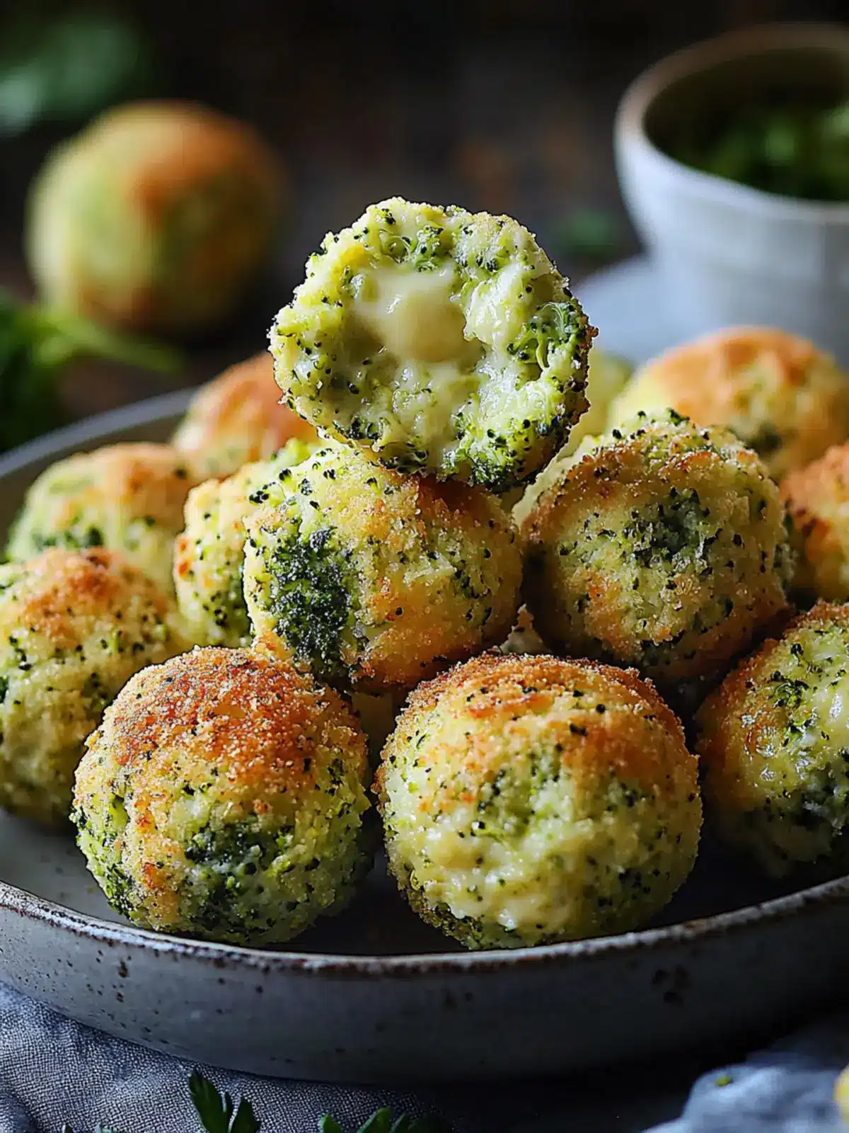 Baked Broccoli Cheese Balls
