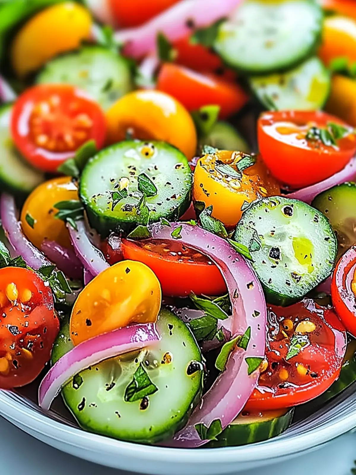 Refreshing Chilled Cucumber Tomato Salad for Hot Summer Days 2 Chilled Cucumber Tomato Salad