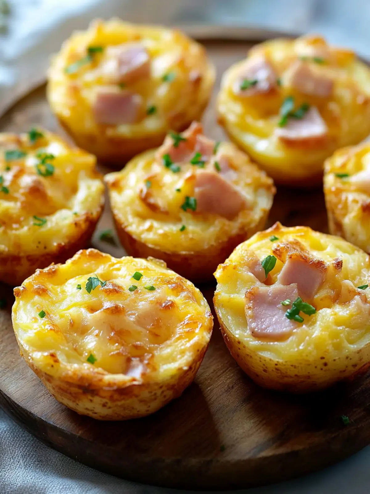Creamy Ham, Potato & Cheese Breakfast Bites