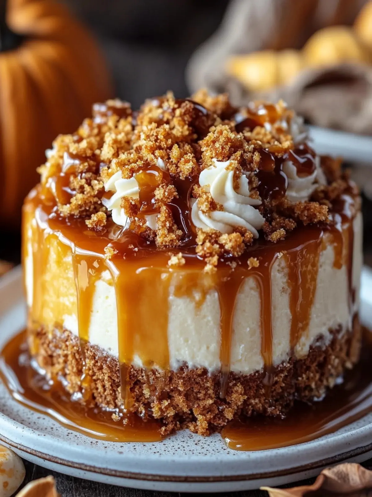 Irresistible Pumpkin Caramel Crunch Cake Your Fall Must-Make 3 Pumpkin Caramel Crunch Cake: