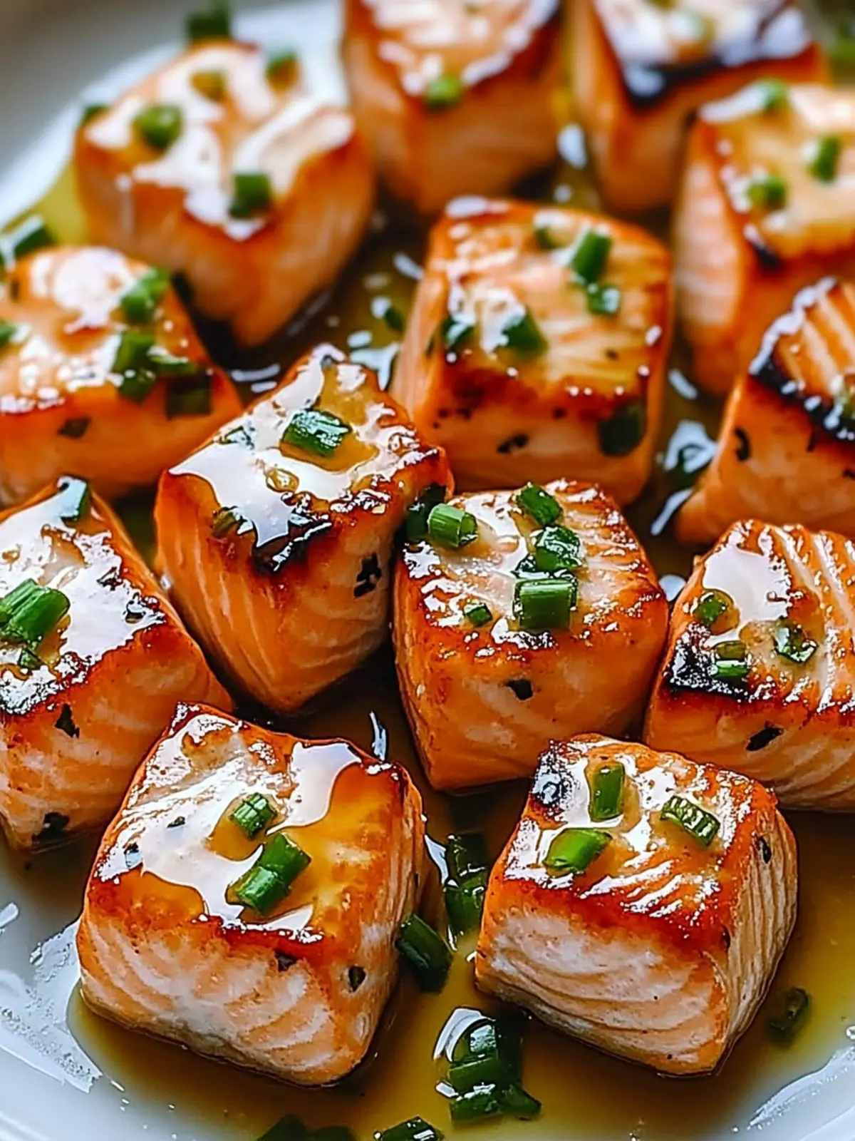 Savor Honey Butter Garlic Glazed Salmon Bites Tonight 4 Honey Butter Garlic Glazed Salmon Bites