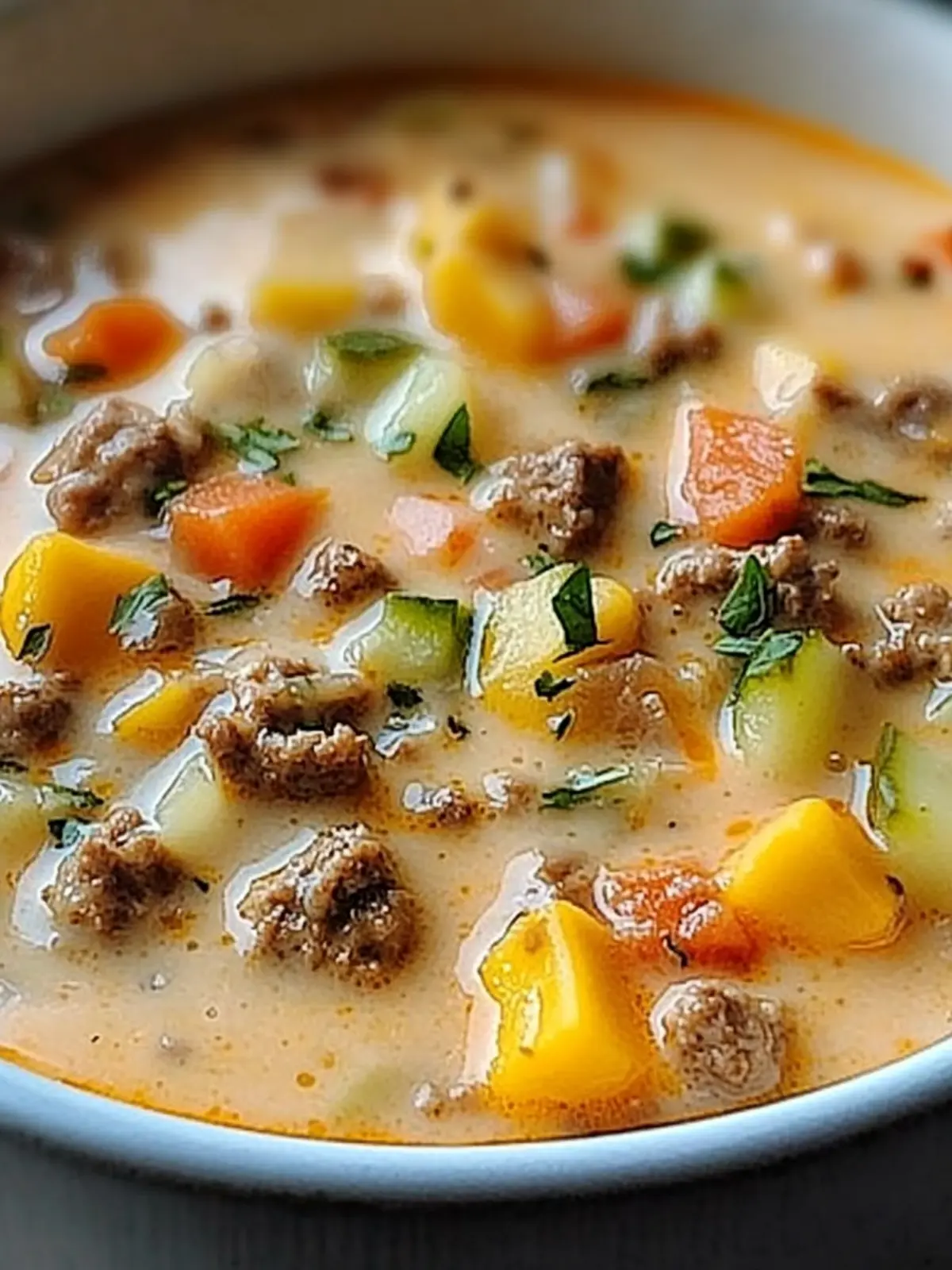Juicy, Mouthwatering Easy Cheeseburger Soup You'll Love 2 Juicy, Mouthwatering Easy Cheeseburger Soup