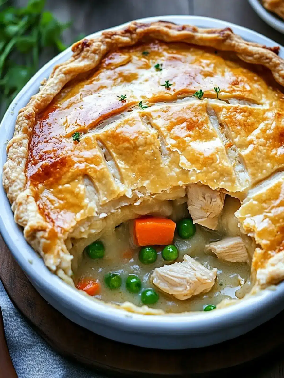 PI DAY BUTTERMILK CHICKEN POT PIE WITH FLAKY CRUST
