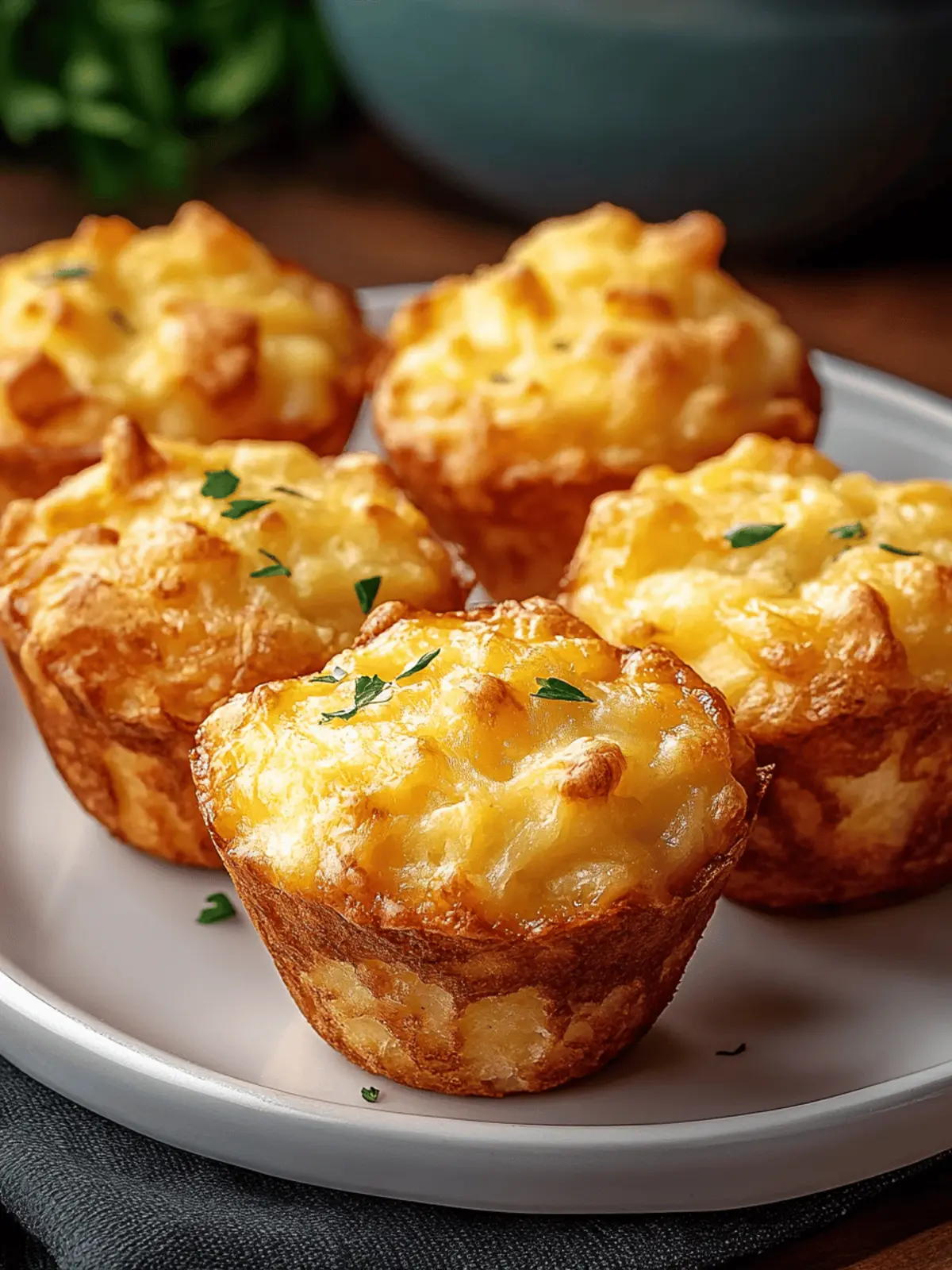 Cheesy Potato Muffins