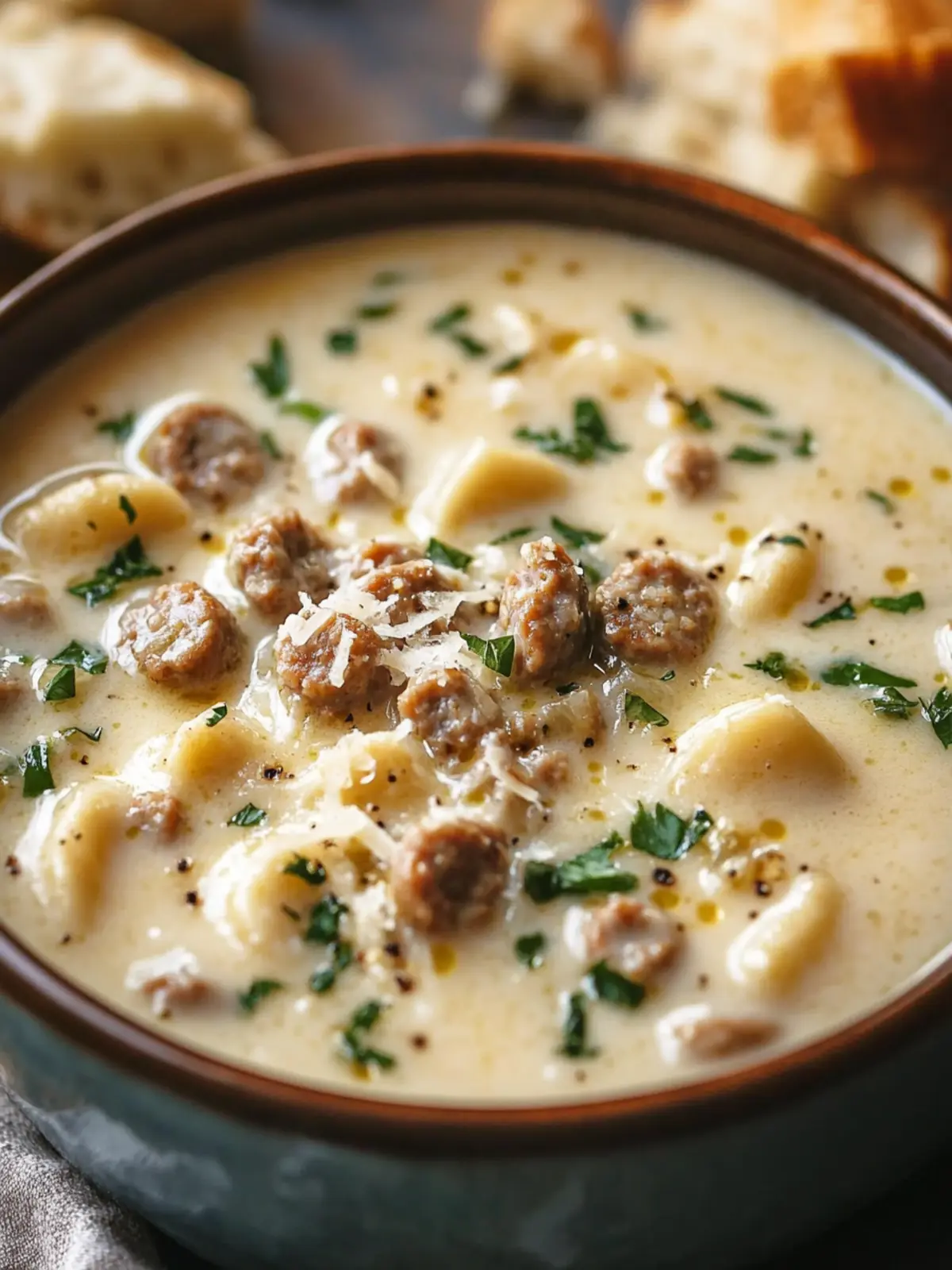 Creamy Parmesan Italian Sausage Soup You Can't Resist 2 Creamy Parmesan Italian Sausage Soup