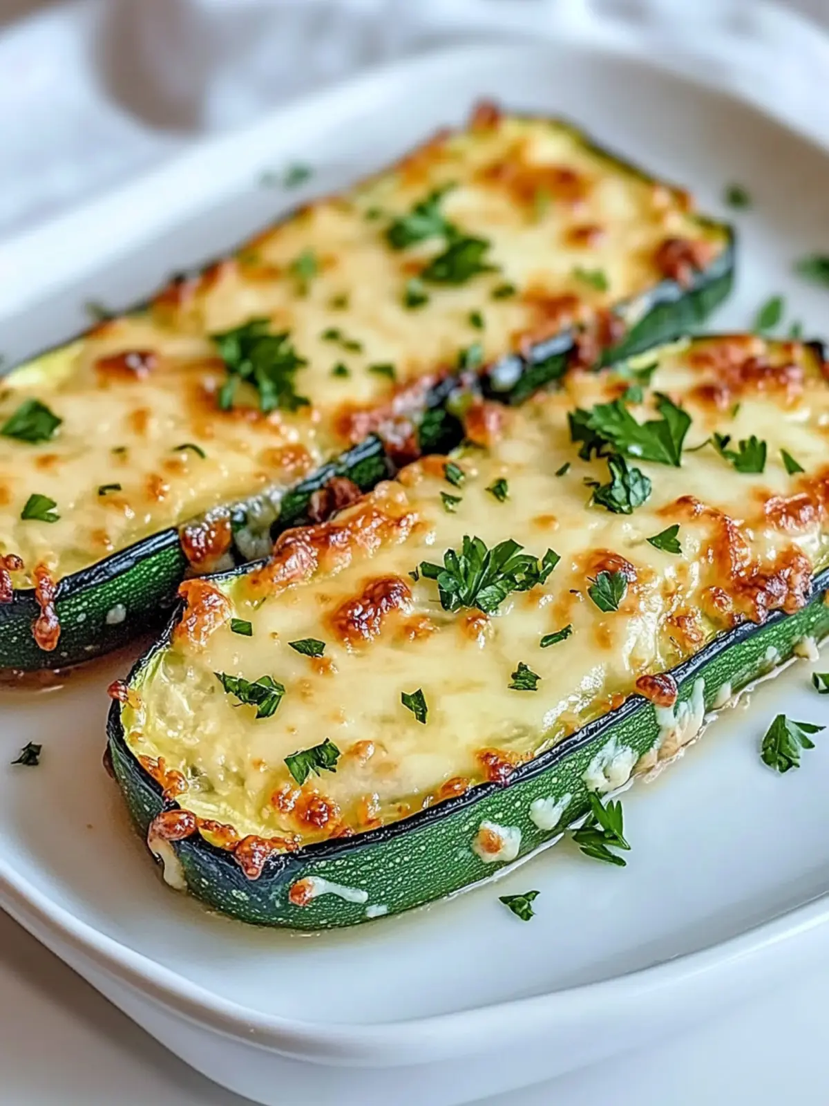 Gourmet Garlic Zucchini Steaks with Cheese - A Flavor Bomb! 3 Gourmet Garlic Zucchini Steaks with Cheese