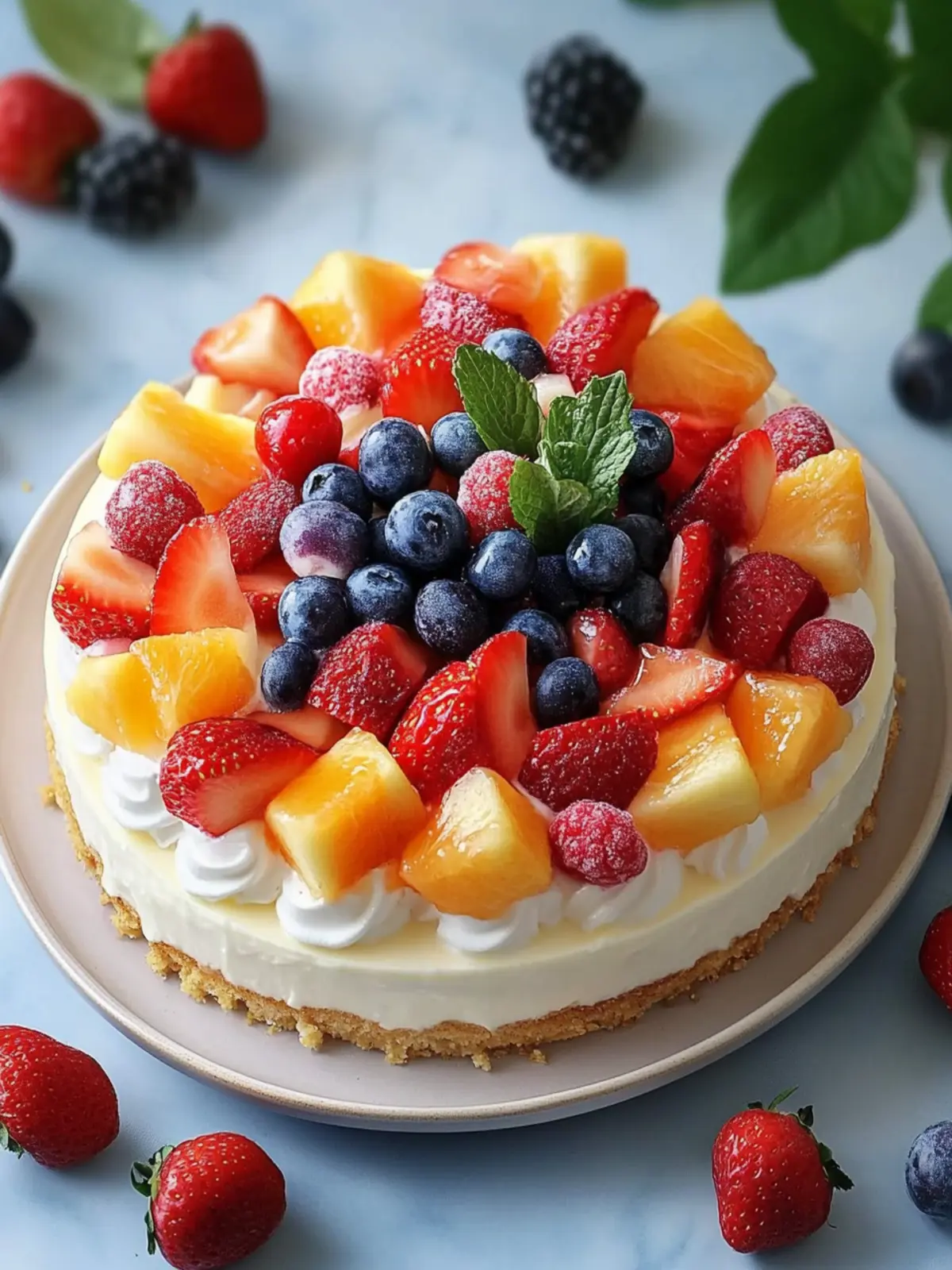Creamy Cheesecake-Inspired Fruit Delight for Fresh Flavor Fun 3 Creamy Cheesecake-Inspired Fruit Delight