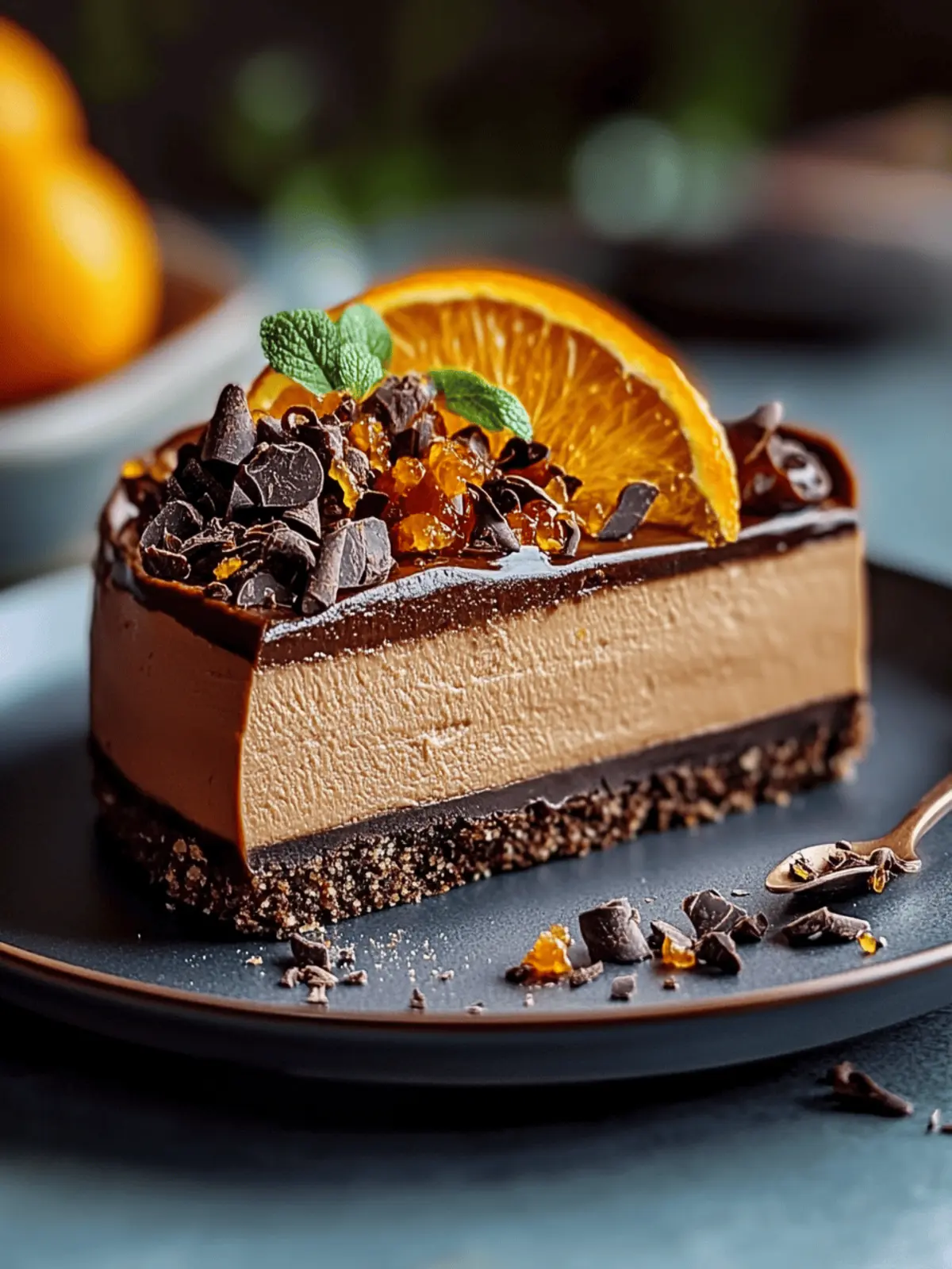 No-Bake Chocolate Orange Cheesecake for Effortless Indulgence 4 No-Bake Chocolate Orange Cheesecake