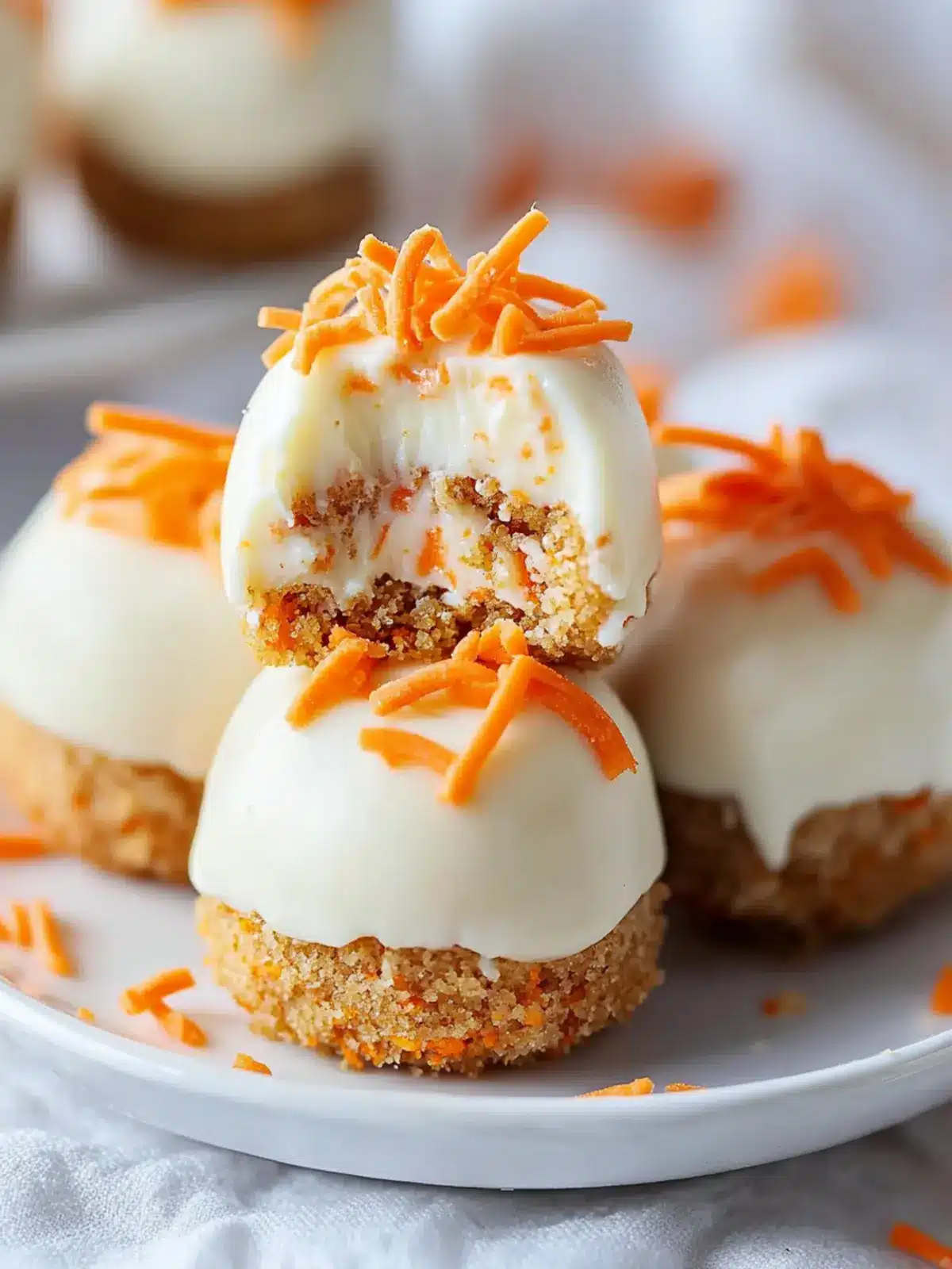 Carrot Cake Cheesecake Bites