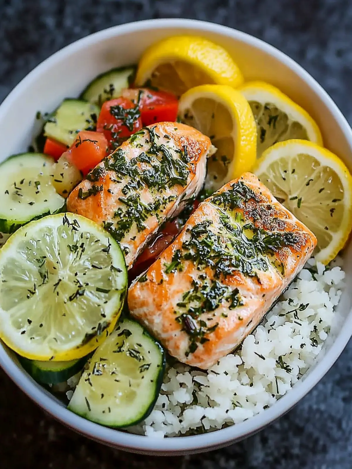 Fresh Lemon Herb Salmon Bowl That Will Brighten Your Dinner 3 Fresh Lemon Herb Salmon Bowl