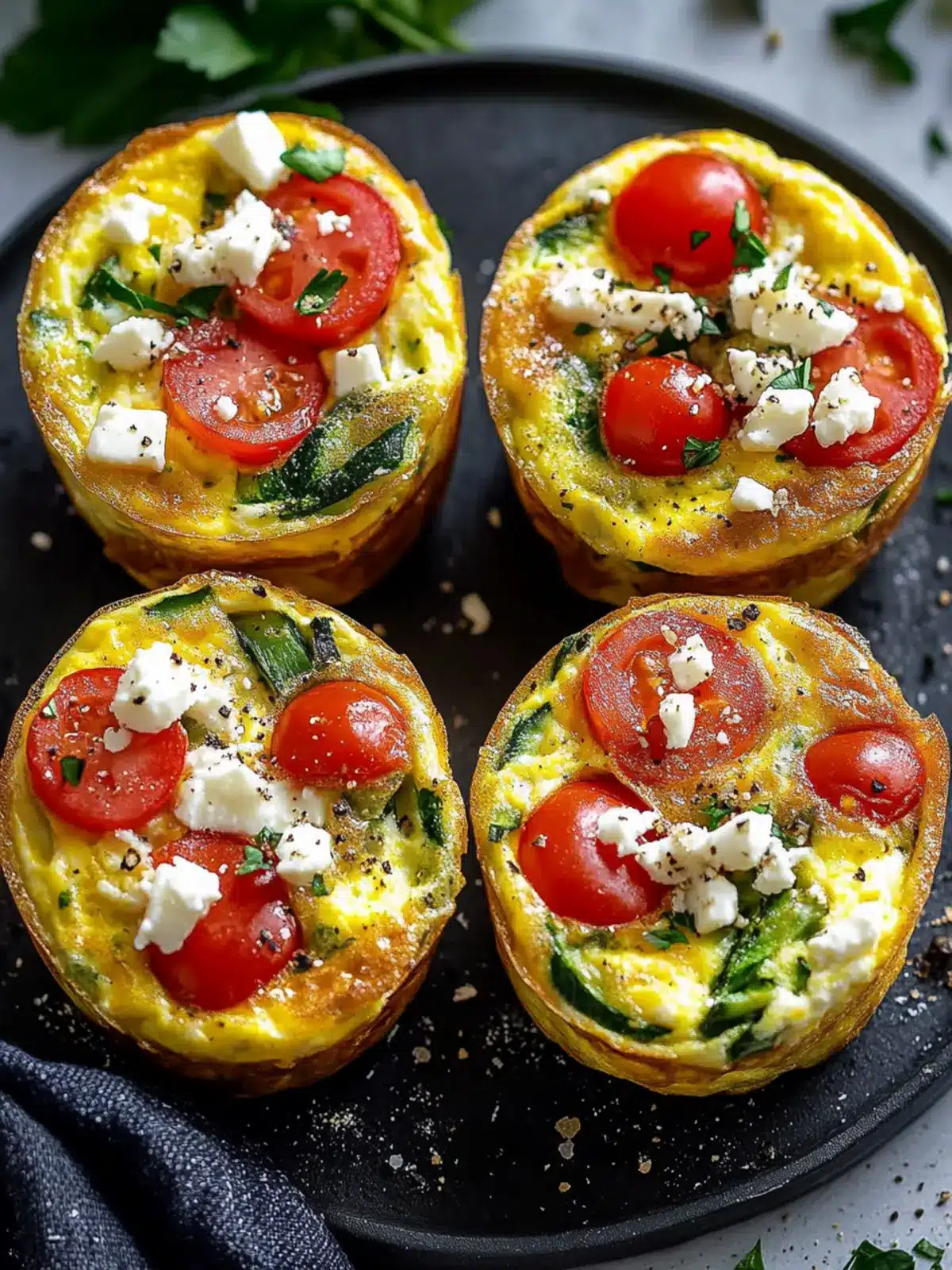 Savory Breakfast Frittata Cups with Fresh Veggies and Feta Delight 4 Savory Breakfast Frittata Cups with Fresh Veggies and Feta