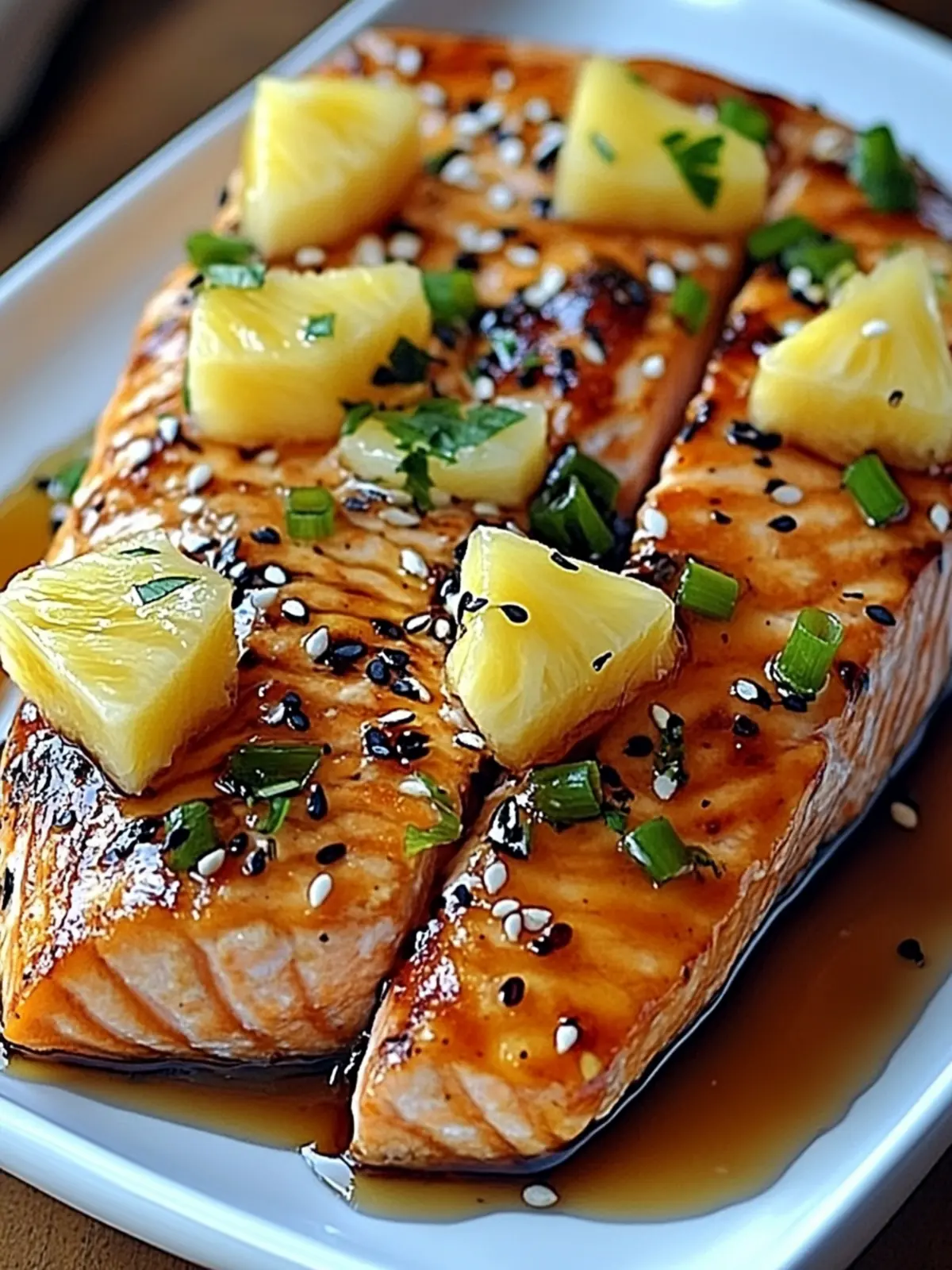 Honey Pineapple Salmon
