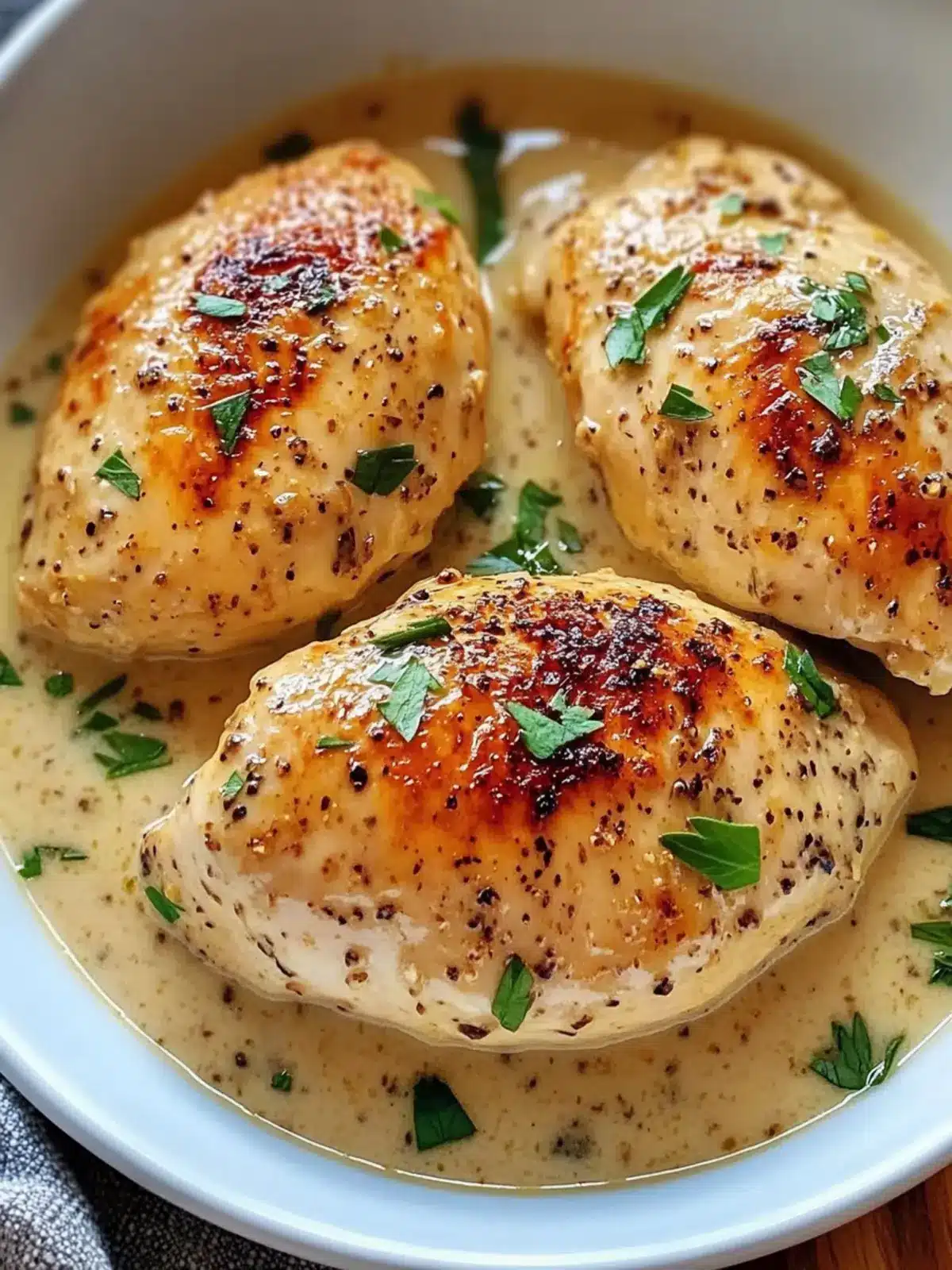 Mouthwatering Slow Cooker Garlic Parmesan Chicken & Creamy Gravy 2 SLOW COOKER GARLIC PARMESAN CHICKEN WITH A THICK CREAMY GRAVY