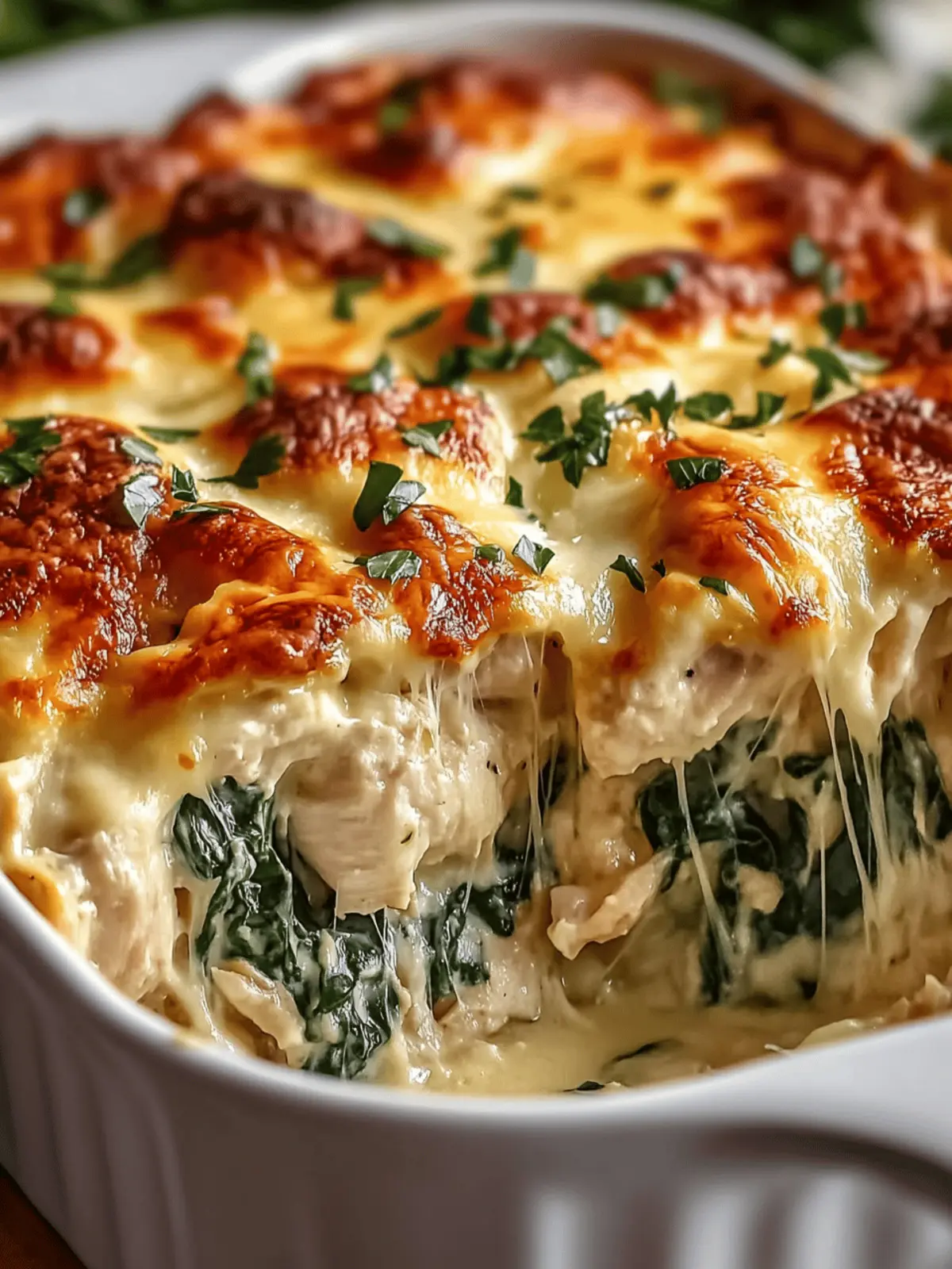 Creamy Chicken and Spinach Casserole for Cozy Nights 2 Creamy Chicken and Spinach Casserole