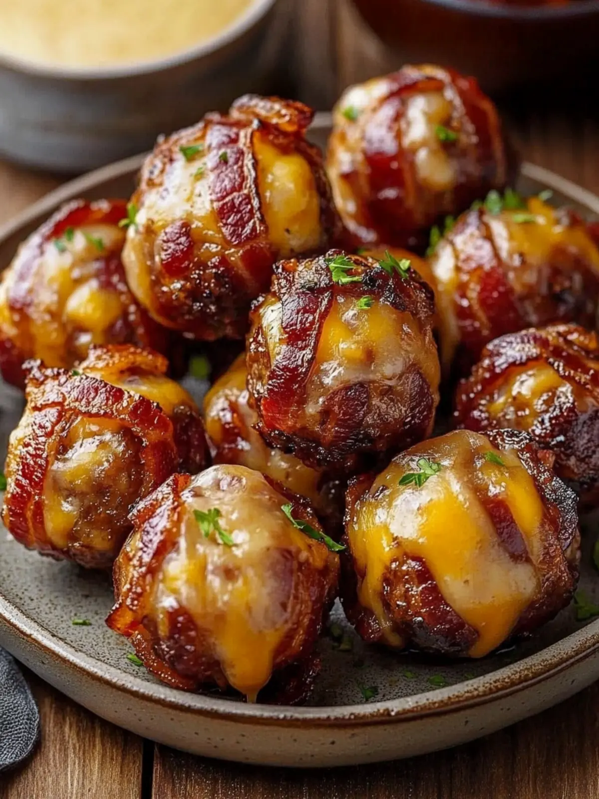 Cheddar-Stuffed BBQ Bacon Bombs for Ultimate Flavor Lovers 4 Cheddar-Stuffed BBQ Bacon Bombs