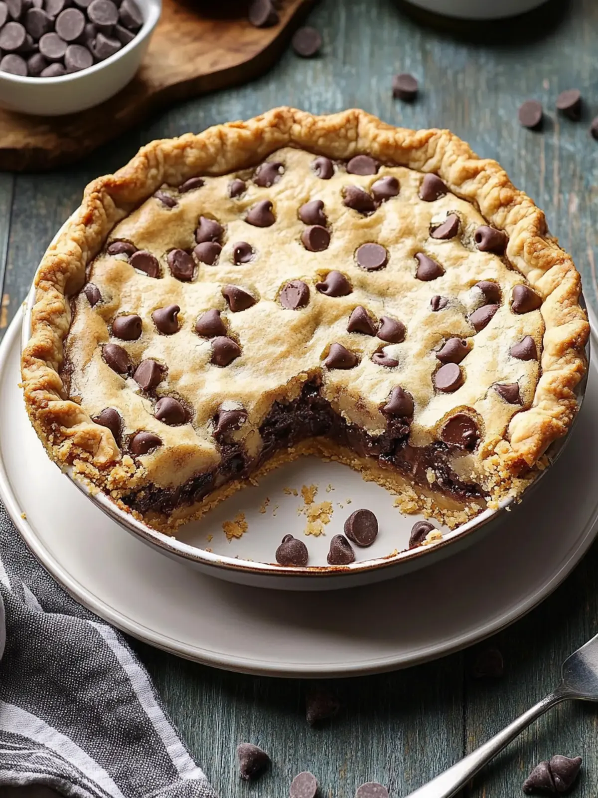 Decadent Chocolate Chip Cookie Pie for Ultimate Indulgence 2 Chocolate Chip Cookie Pie