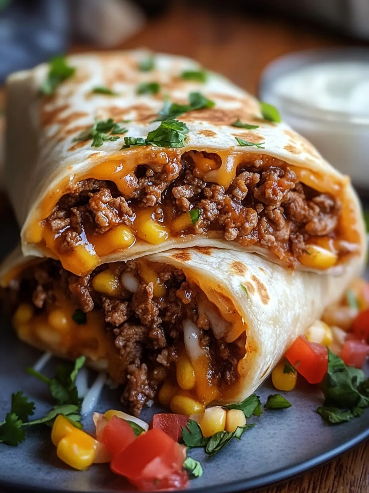 Irresistible Cheesy Double Beef Burrito Recipe That Delights 2 Irresistible Cheesy Double Beef Burrito Recipe