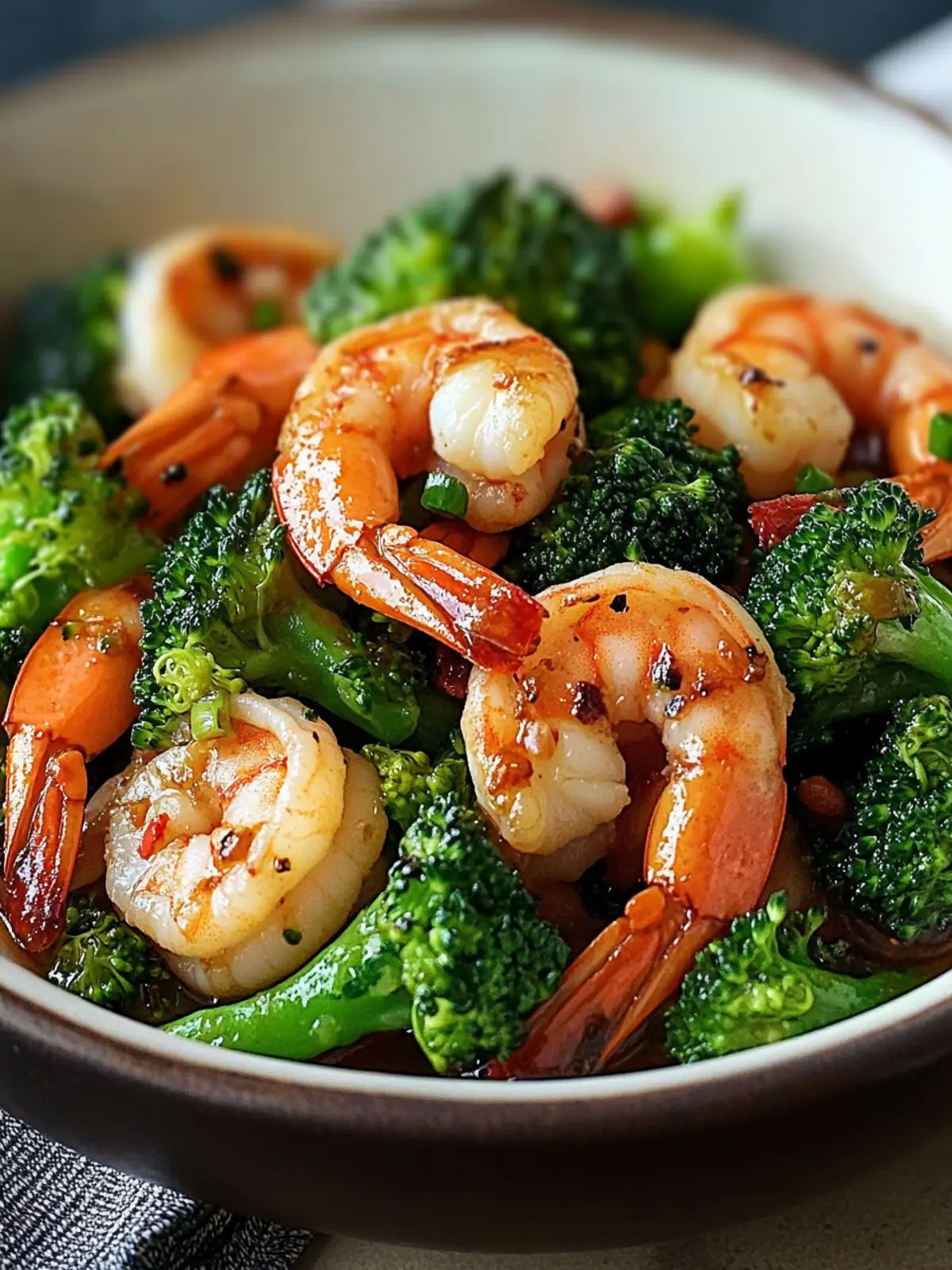 Stir-Fried Shrimp and Broccoli