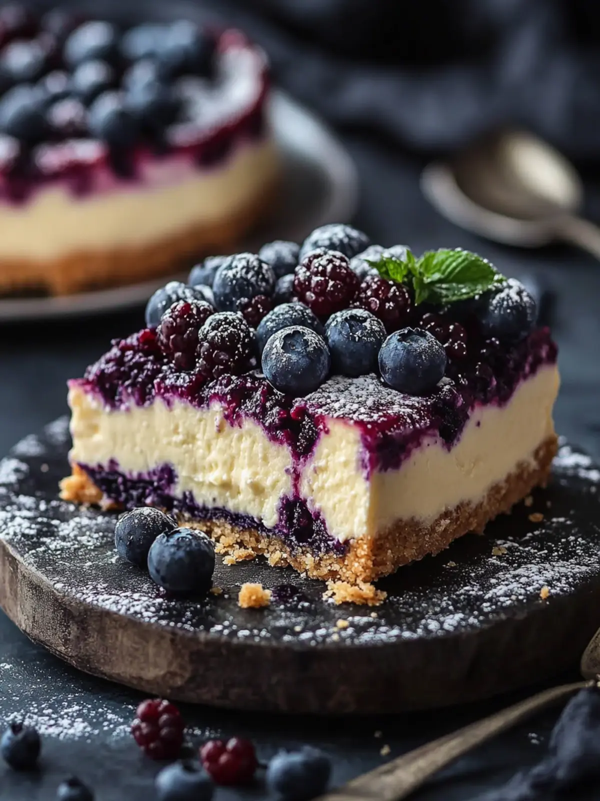 Irresistible Blueberry and Currant Cheesecake Delight 3 Blueberry and Currant Cheesecake