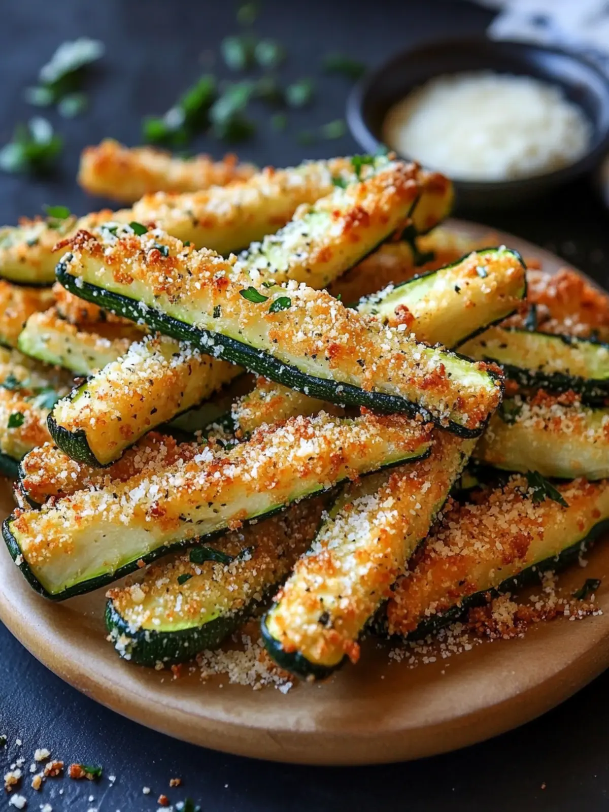 Crispy Parmesan Garlic Zucchini Fries You ll Crave Every Day 3 Crispy Parmesan Garlic Zucchini Fries