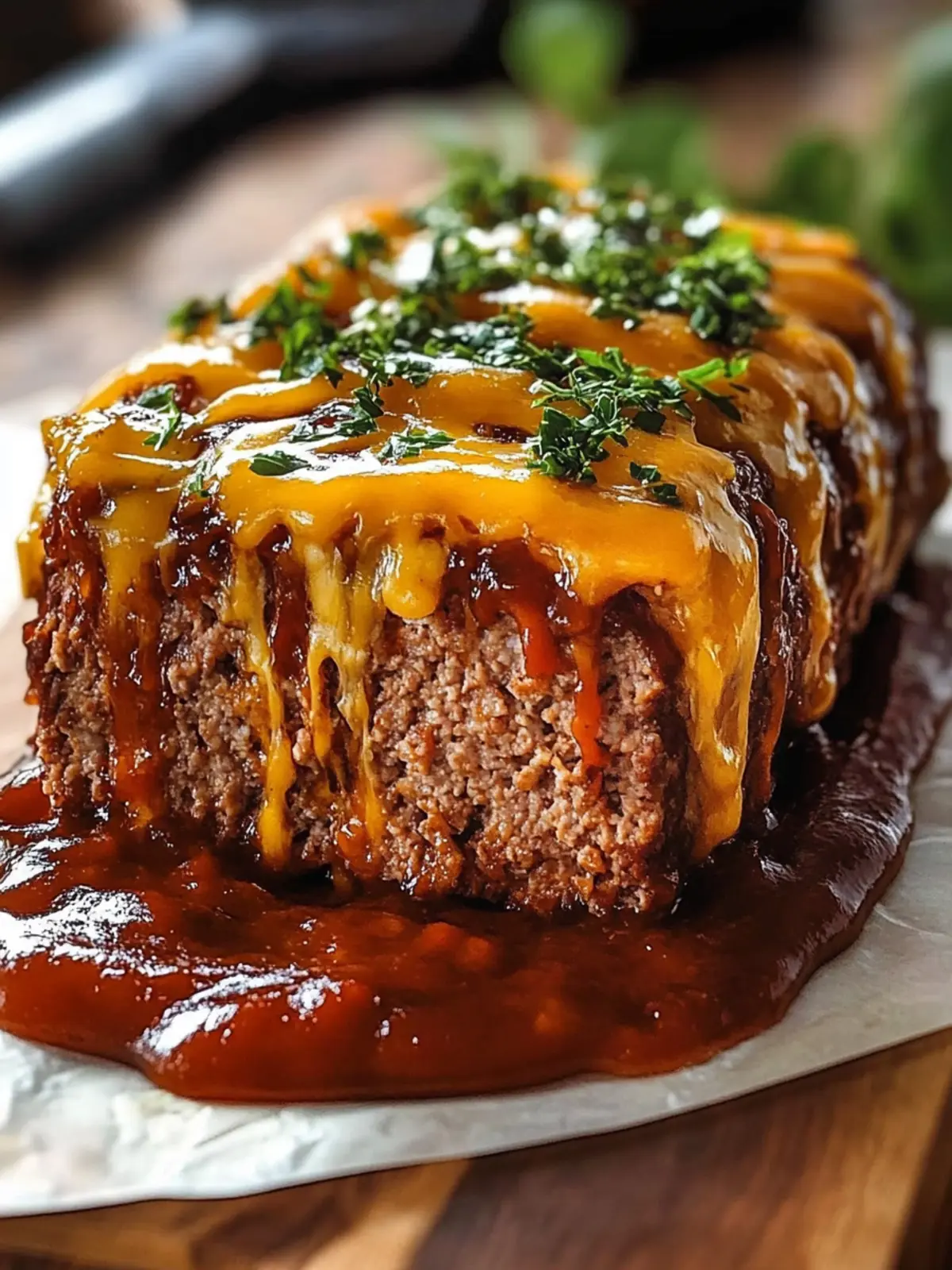 Cheddar-Stuffed BBQ Beef Meatloaf for Ultimate Comfort Food 3 Cheddar-Stuffed BBQ Beef Meatloaf