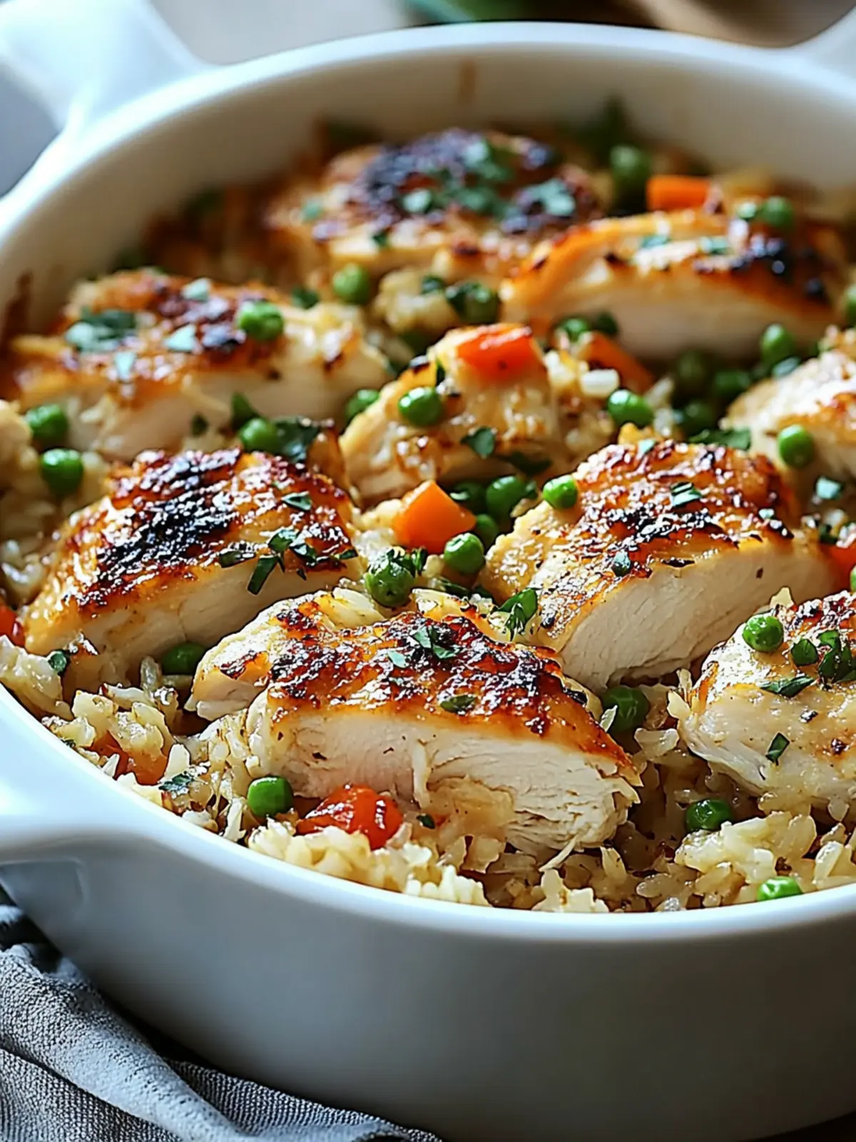 One-Pot Chicken and Rice Casserole