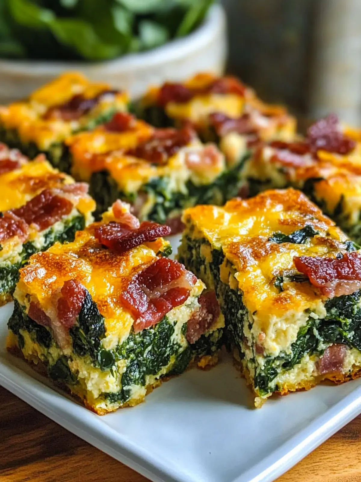 Bacon Cheddar Spinach Squares That Wow Every Bite 4 Bacon Cheddar Spinach Squares