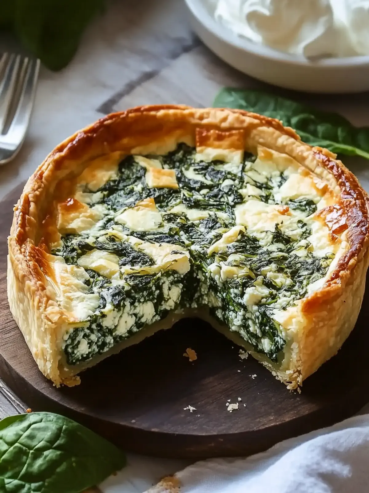 Spinach and Cottage Cheese Pie