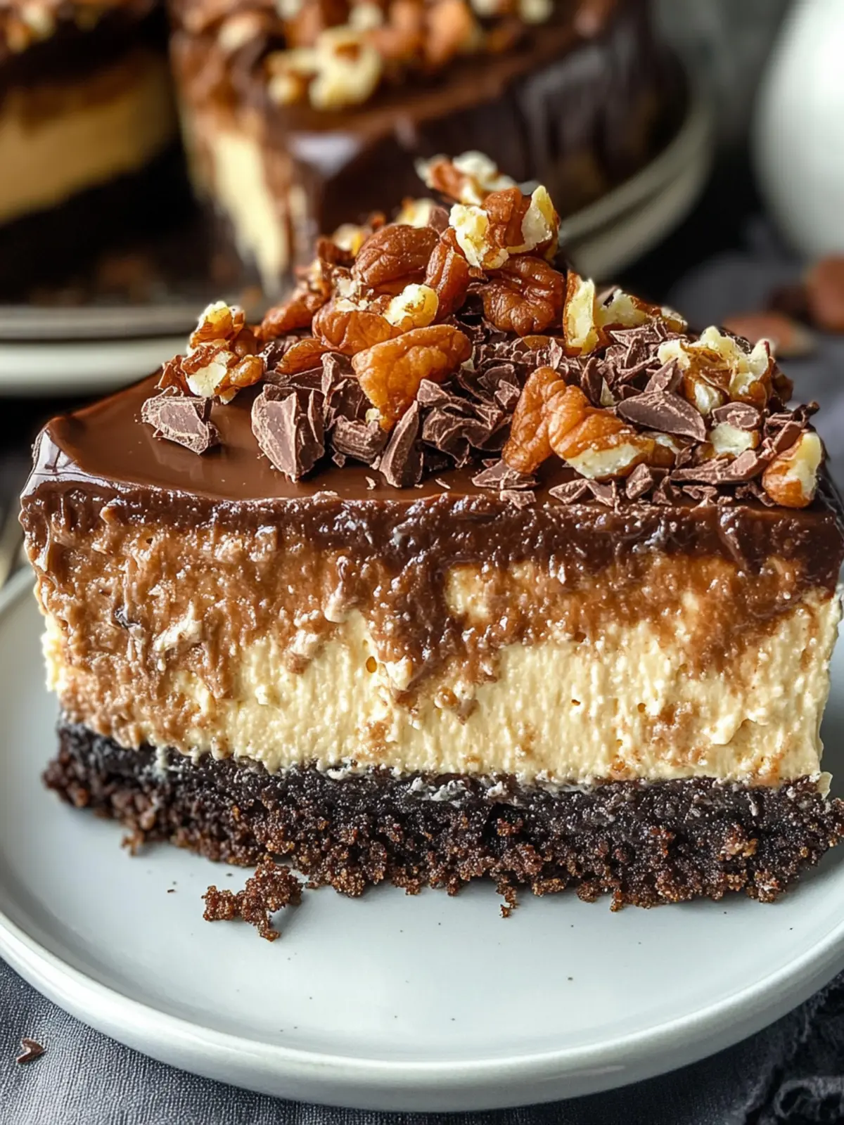 German chocolate cheesecake