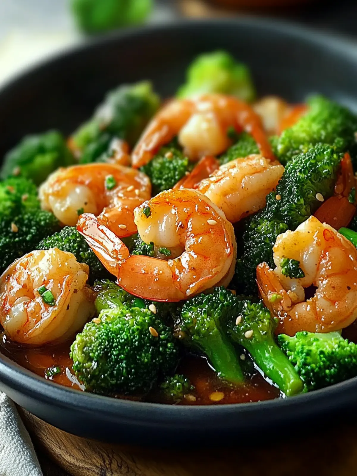 Stir-Fried Shrimp and Broccoli