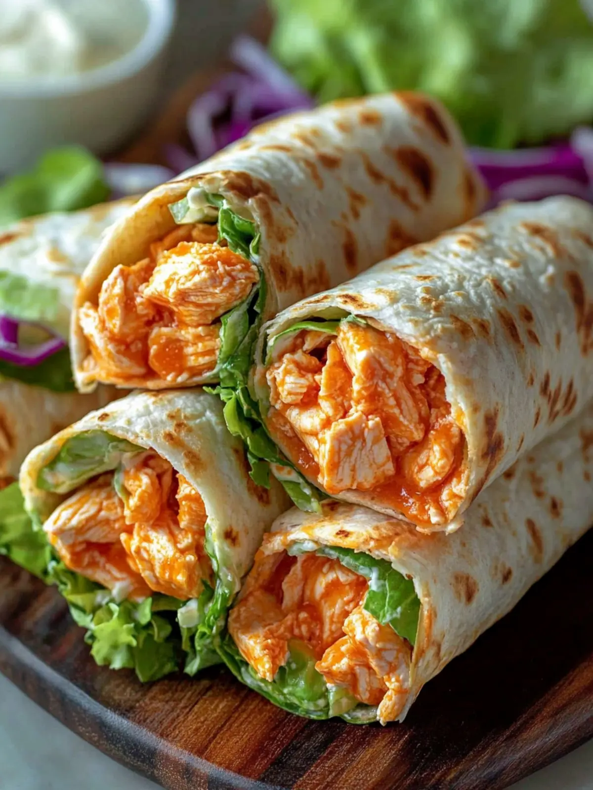 Spicy Buffalo Chicken Wraps That Pack a Flavor Punch 2 Spicy Buffalo Chicken Wraps