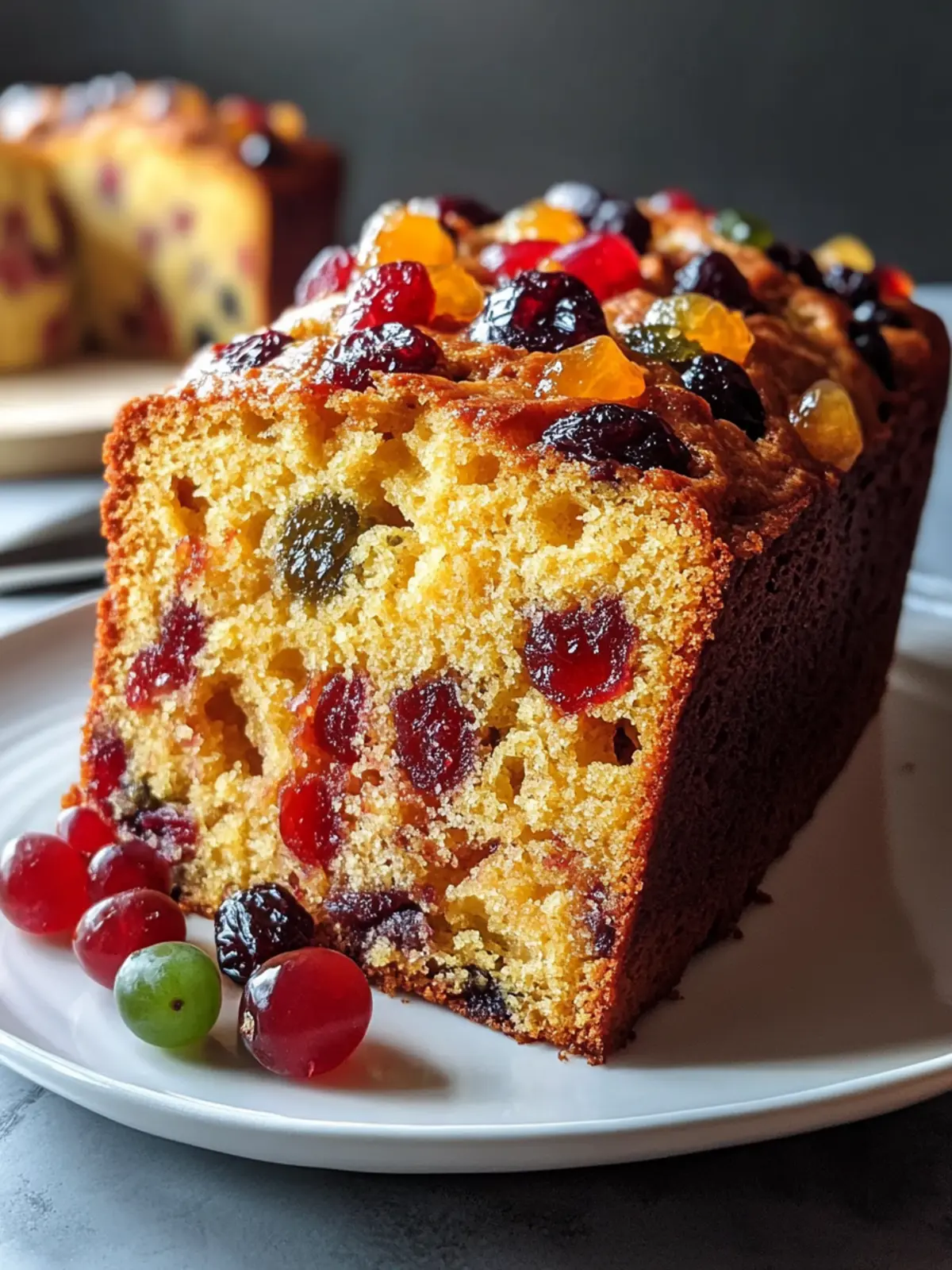 Heavenly Moist Fruit Cake Loaf
