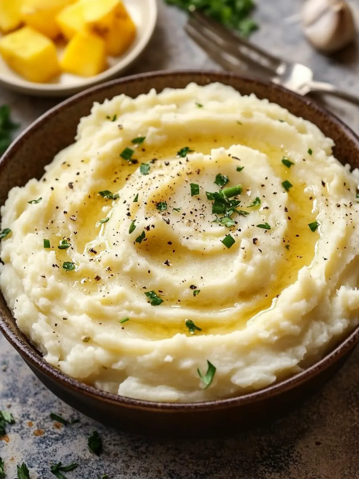 Creamy Garlic Mashed Potatoes for Next Level Comfort Food 4 Creamy Garlic Mashed Potatoes