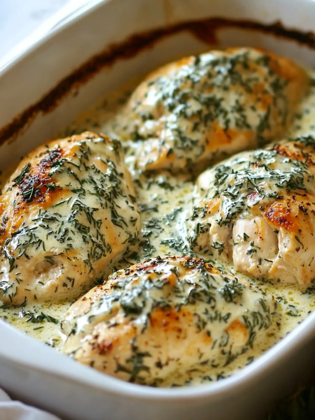 Creamy Herb Chicken Bake: A Low-Carb Family Delight 2 Creamy Herb Chicken Bake (Low-Carb & Family-Friendly)