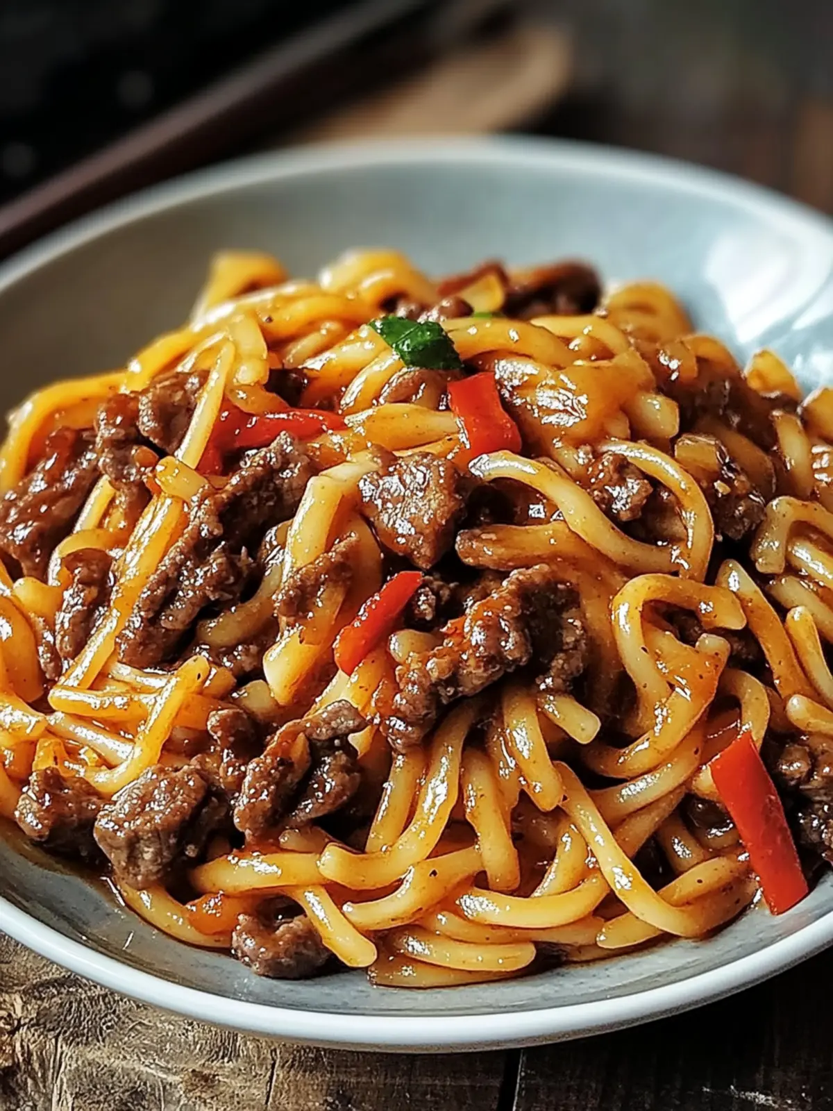 Sweet and Spicy Chili Honey Beef Pasta with Soy Sauce Delight 3 Sweet and Spicy Chili Honey Beef Pasta with Soy Sauce