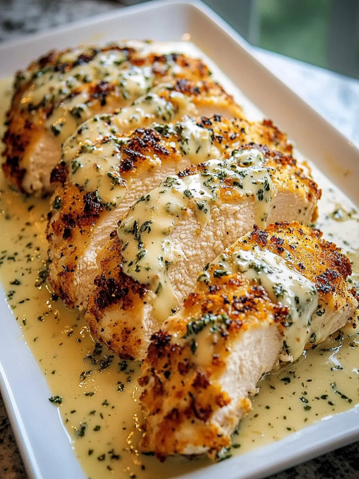 Savory Baked Caesar Chicken with Creamy Parmesan Sauce 3 Baked Caesar Chicken with Creamy Parmesan Sauce