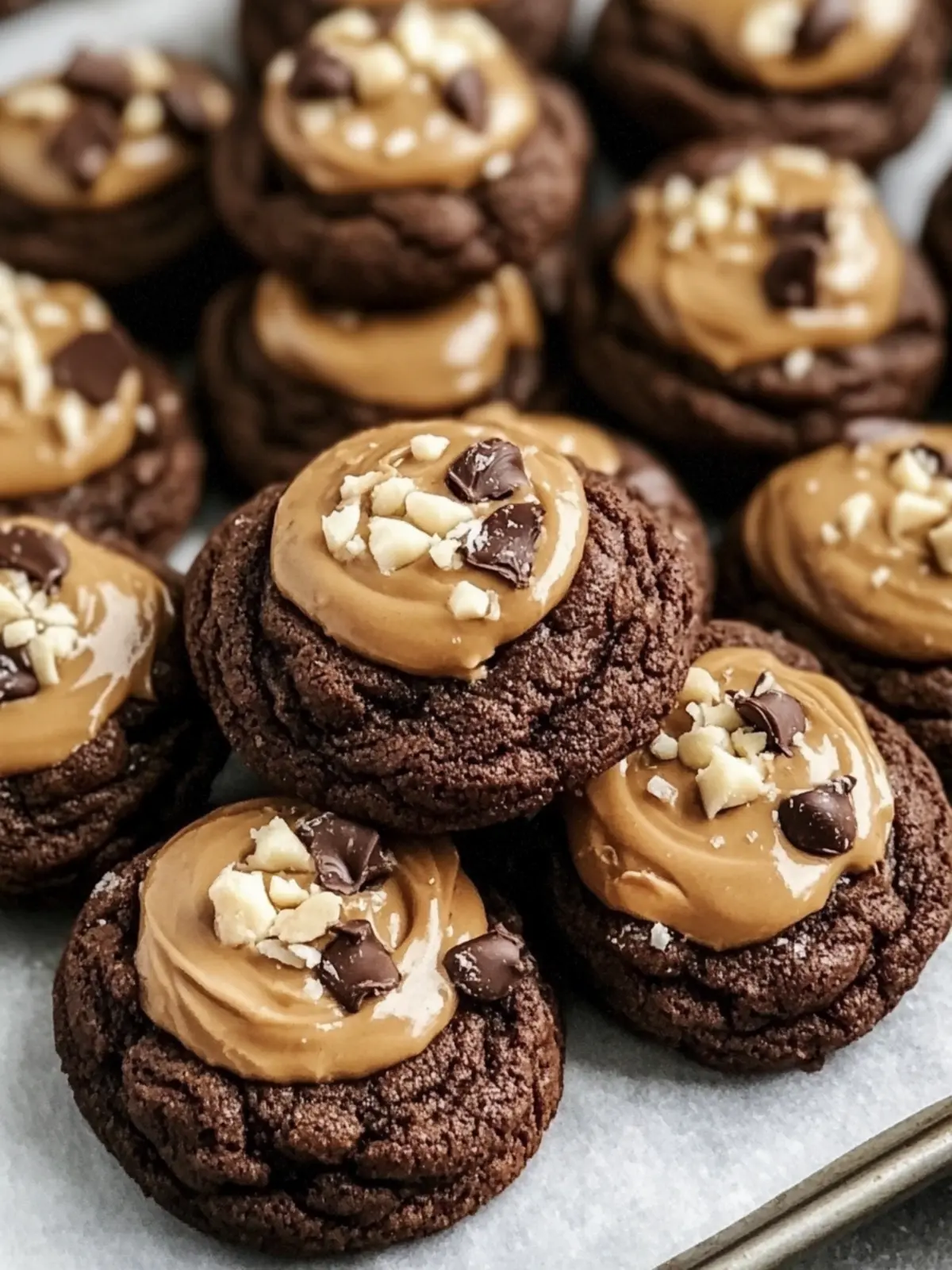 Buckeye Brownie Cookies