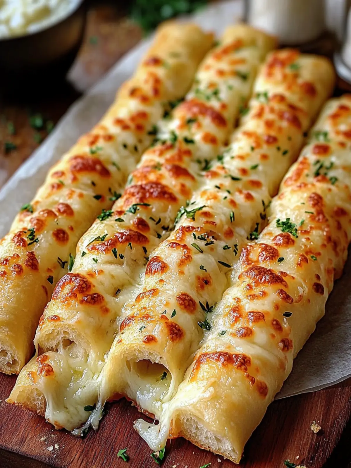 Irresistible Cheesy Garlic Breadsticks That Steal the Show 3 Cheesy Garlic Breadsticks