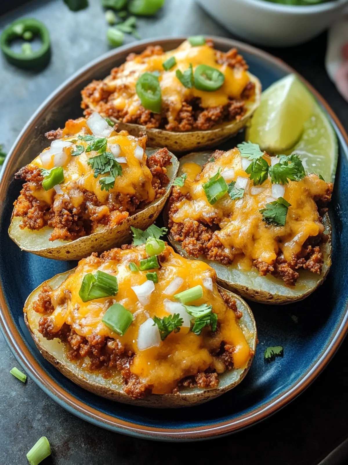 Cheesy Taco Potatoes
