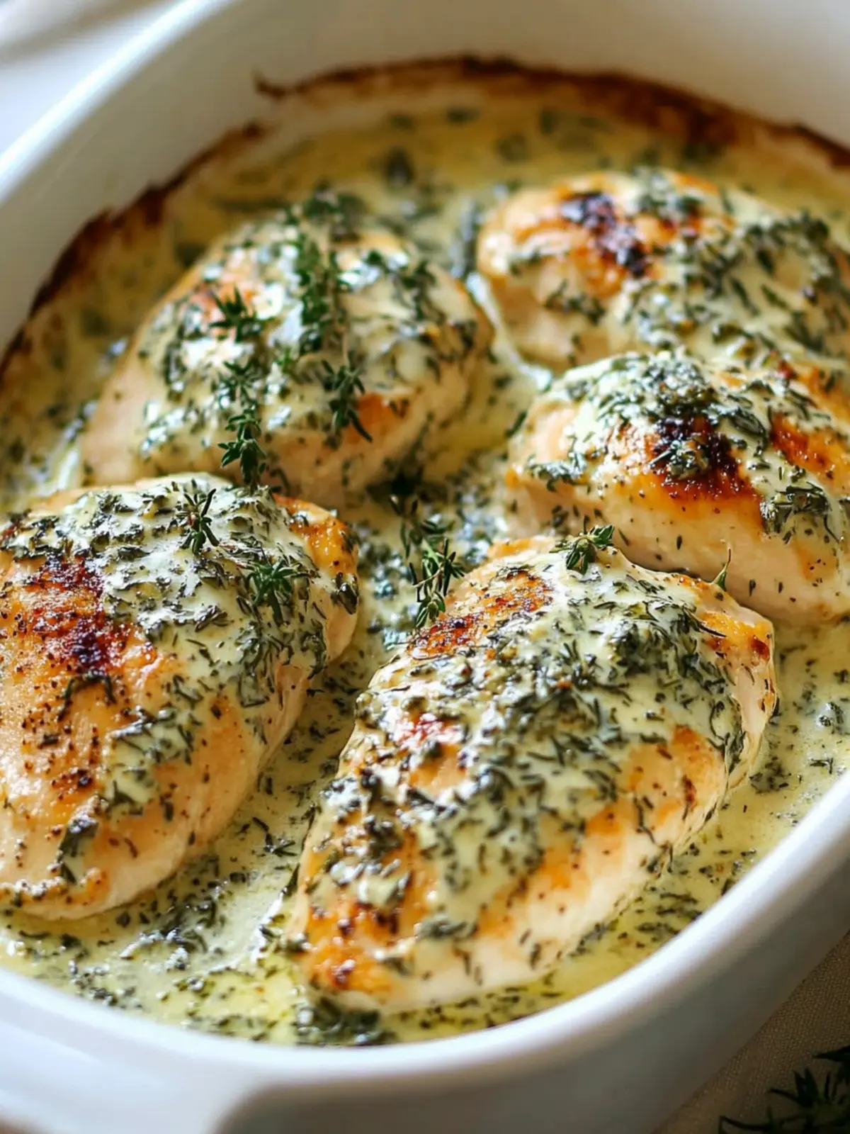 Creamy Herb Chicken Bake: A Low-Carb Family Delight 4 Creamy Herb Chicken Bake (Low-Carb & Family-Friendly)
