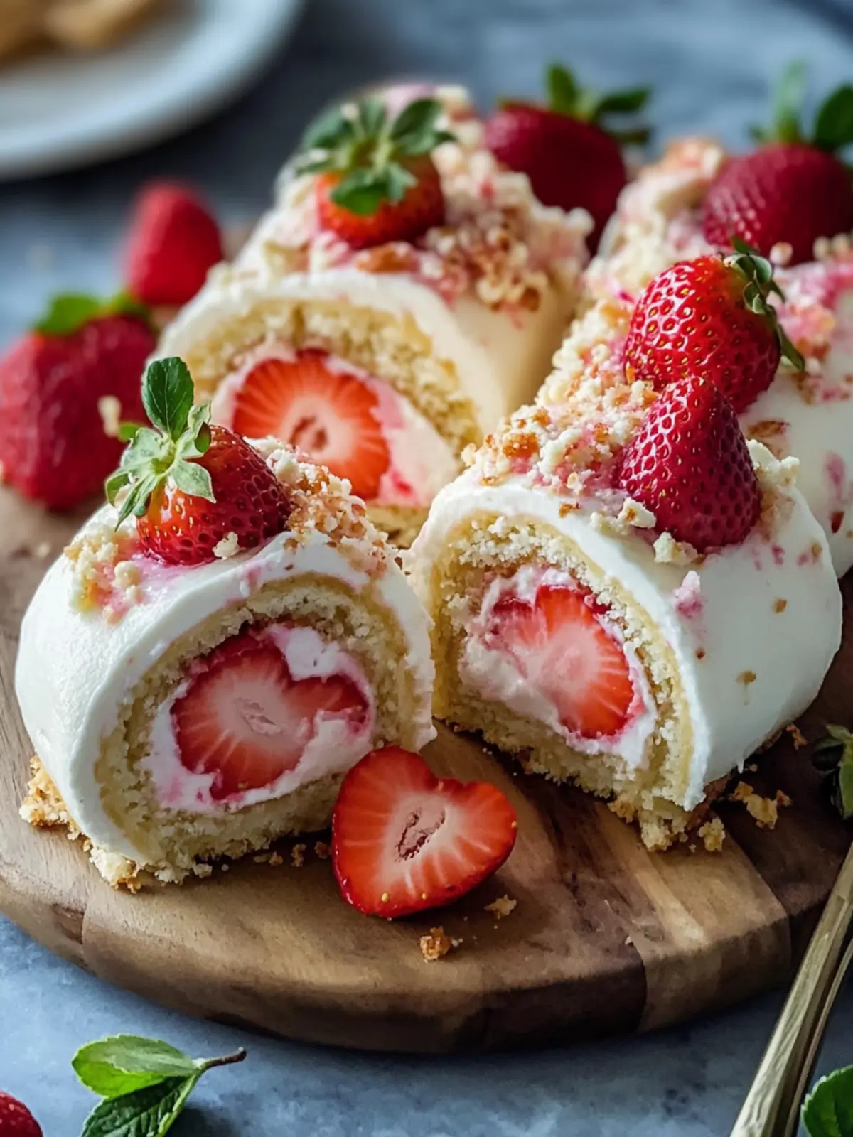 Irresistible Strawberry Shortcake Cheesecake Rolls You ll Love 3 Strawberry Shortcake Cheesecake Rolls