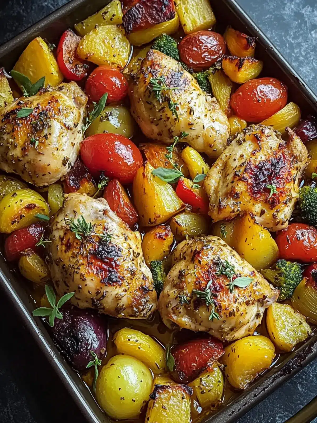 Herb-Roasted Chicken & Vegetables Traybake