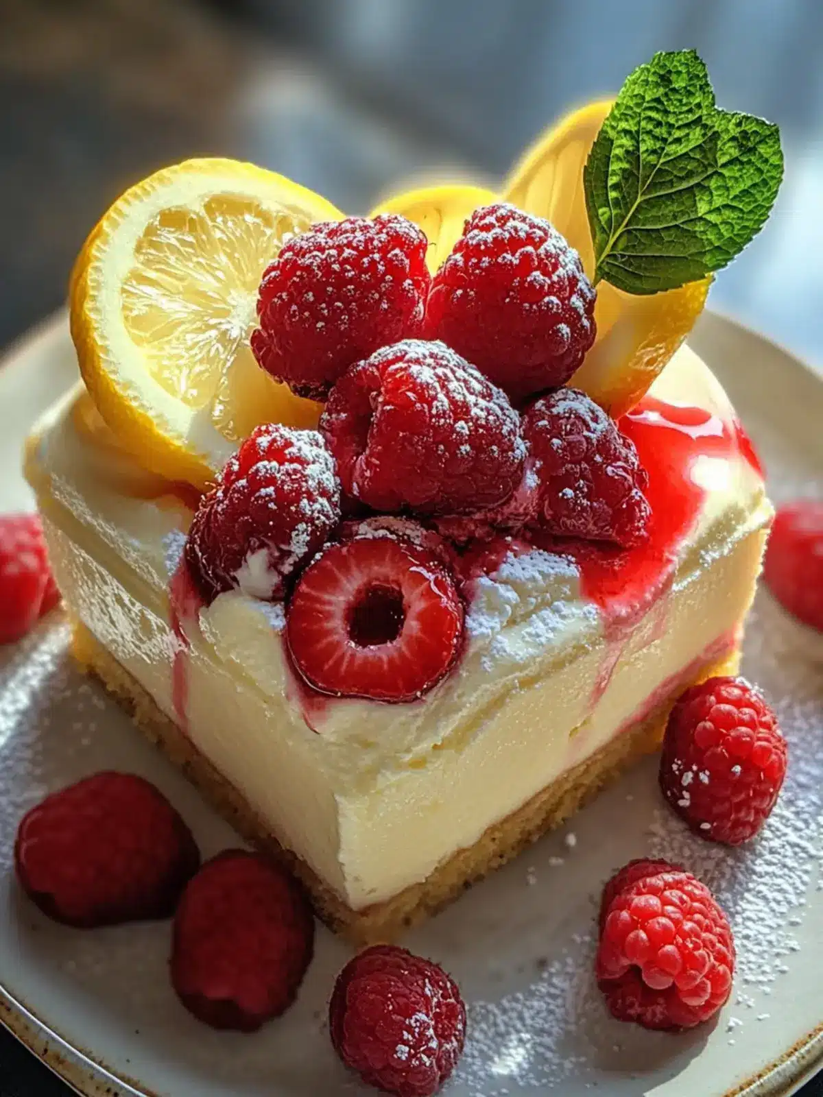 CHEESECAKE CREAM LEMON WITH STRAWBERRY-BANANA
