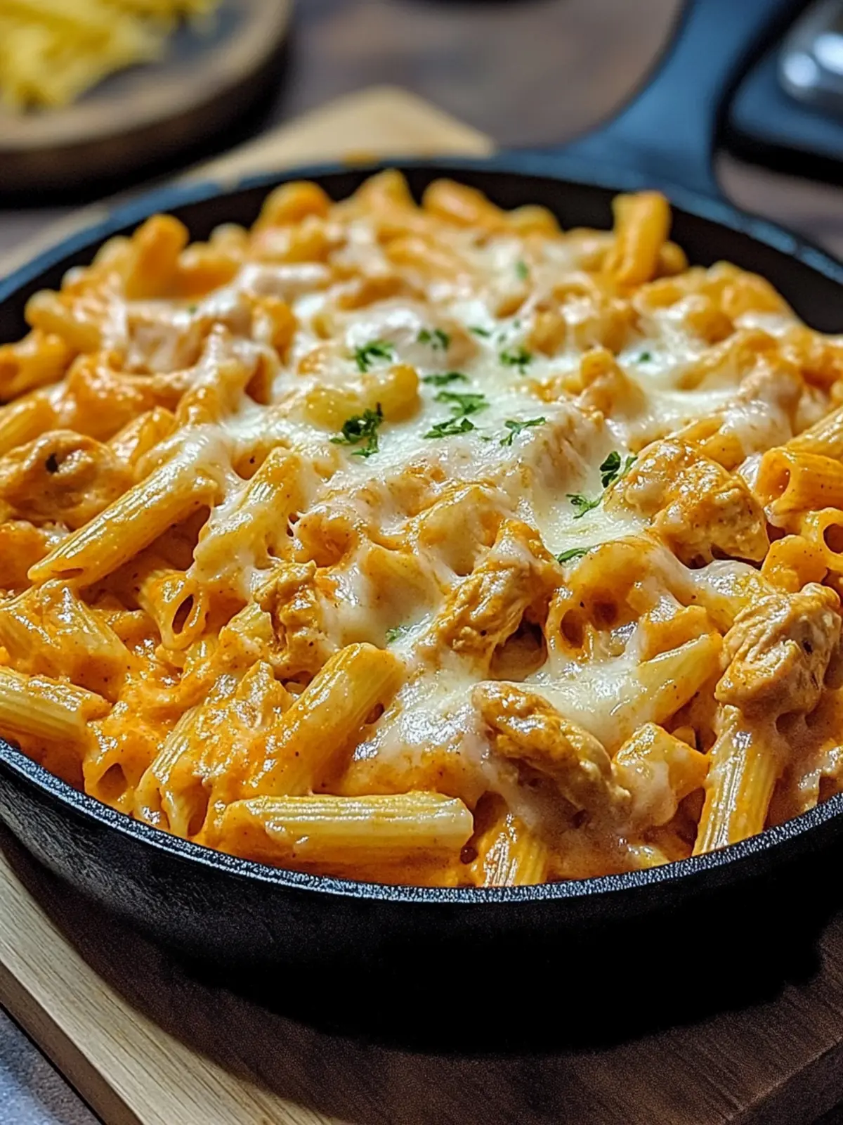 Bold & Zesty Buffalo Ranch Chicken Pasta Skillet