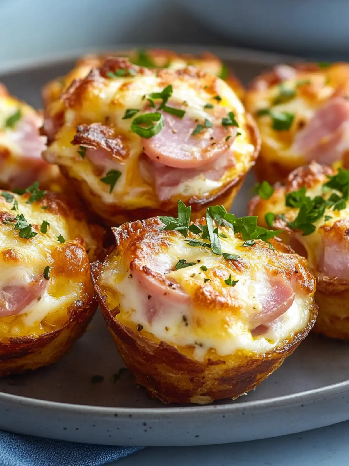 Mini Ham and Cheese Breakfast Cups