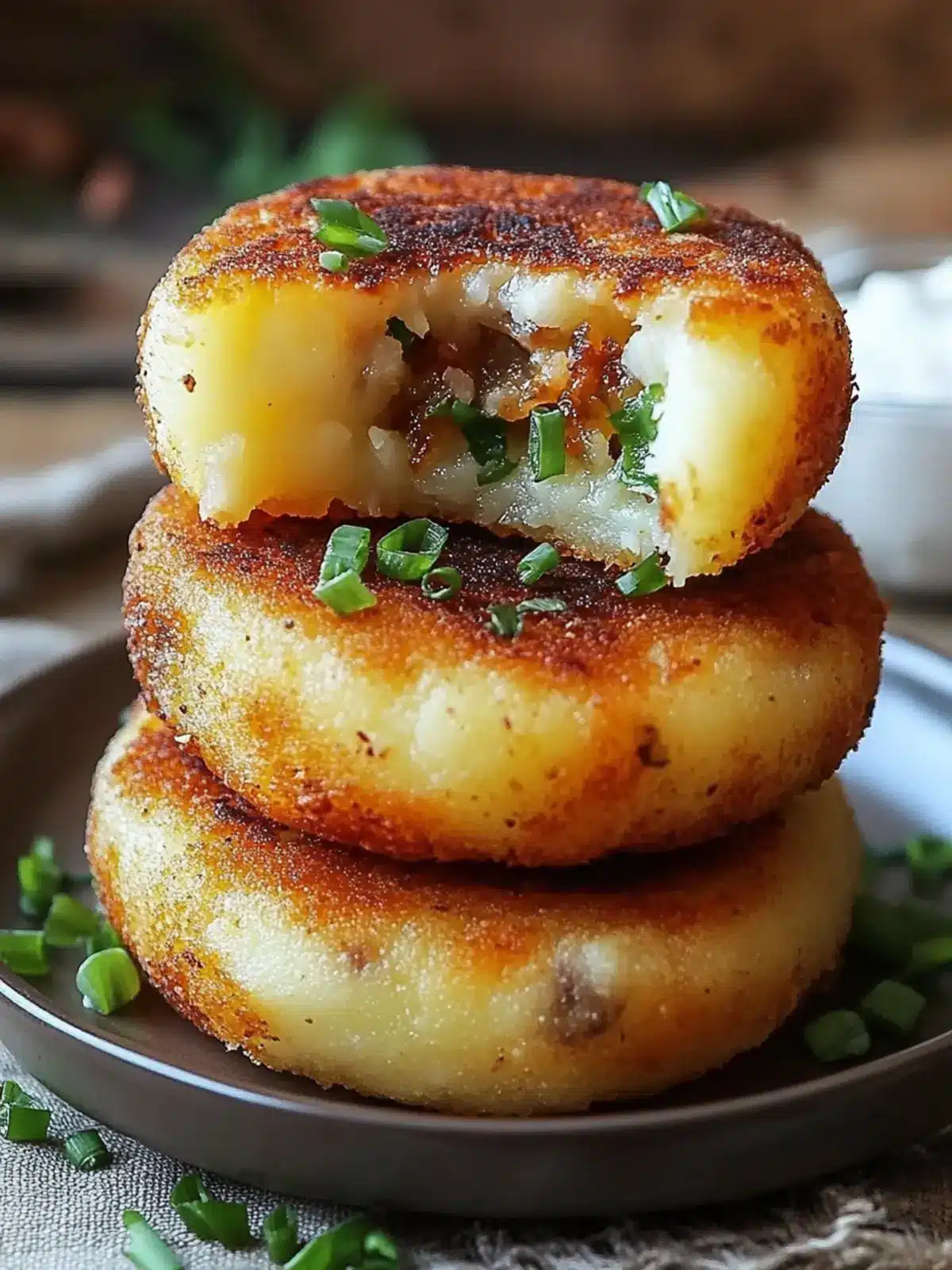 Quick & Easy Stuffed Potato Cakes